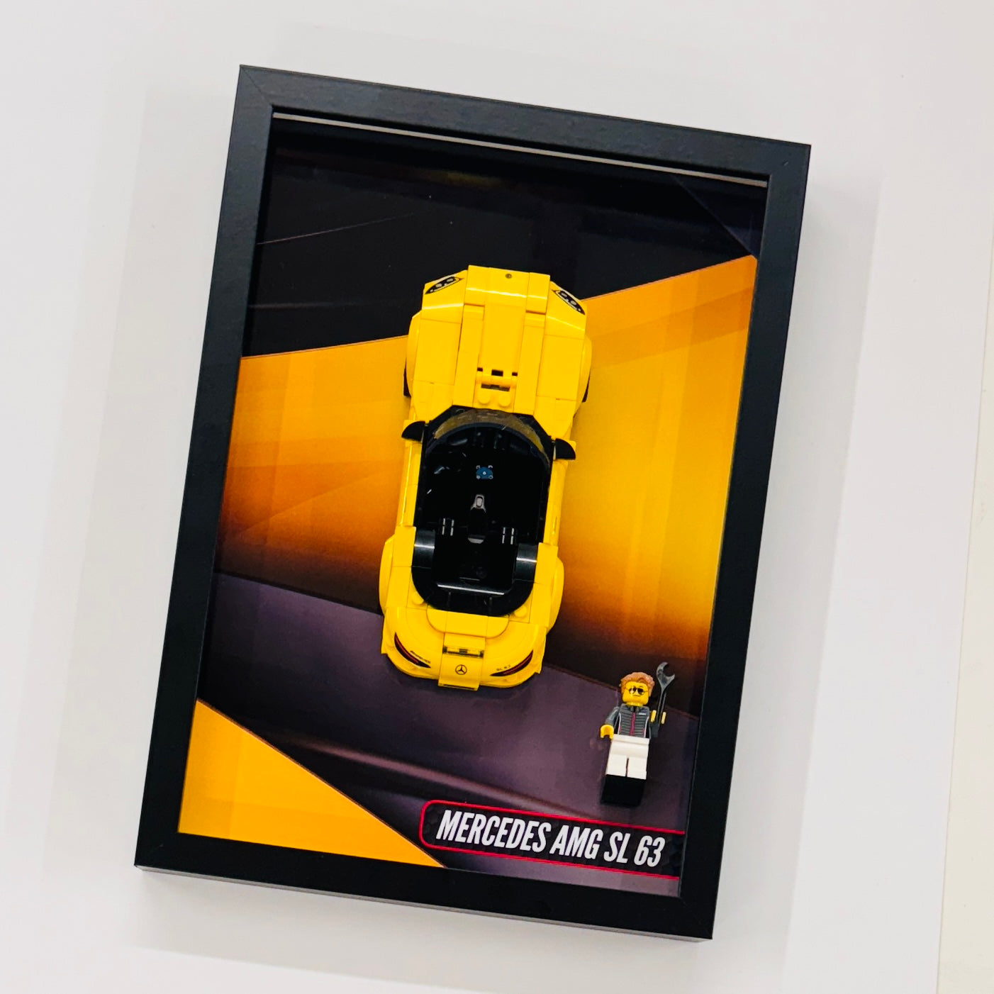 Display Wall Mount Frame for Lego ® Speed Champions Mercedes AMG SL63