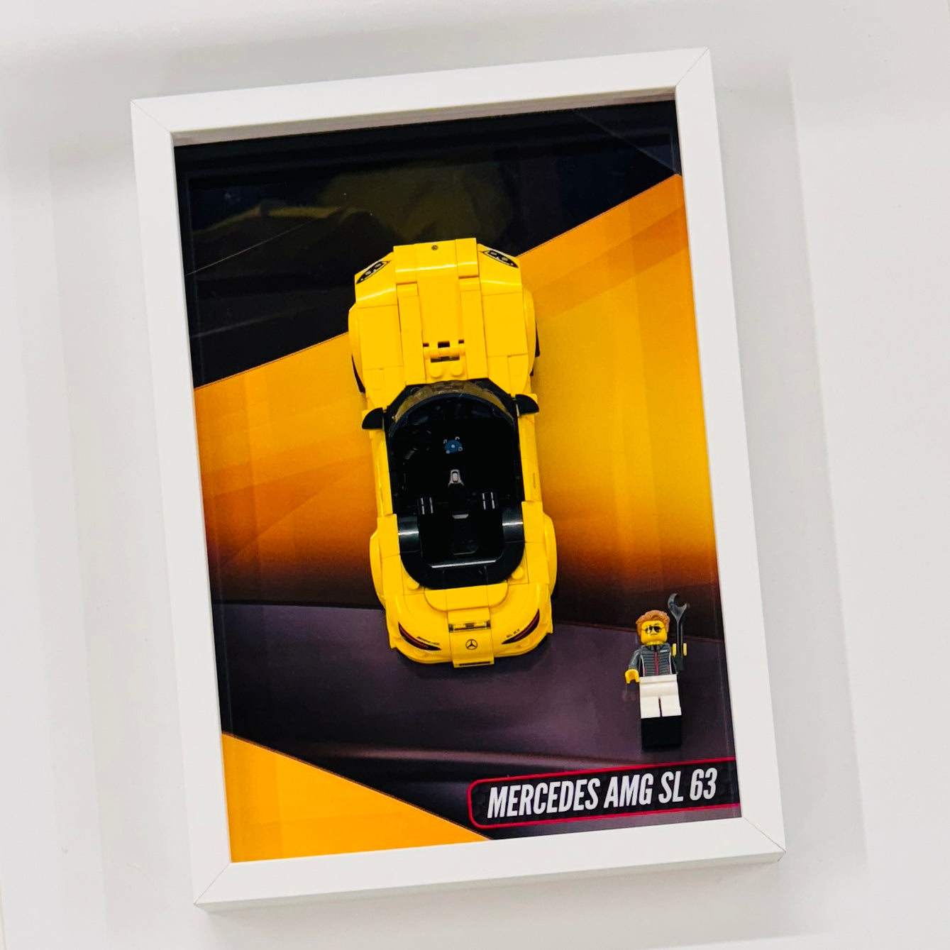 Display Wall Mount Frame for Lego ® Speed Champions Mercedes AMG SL63