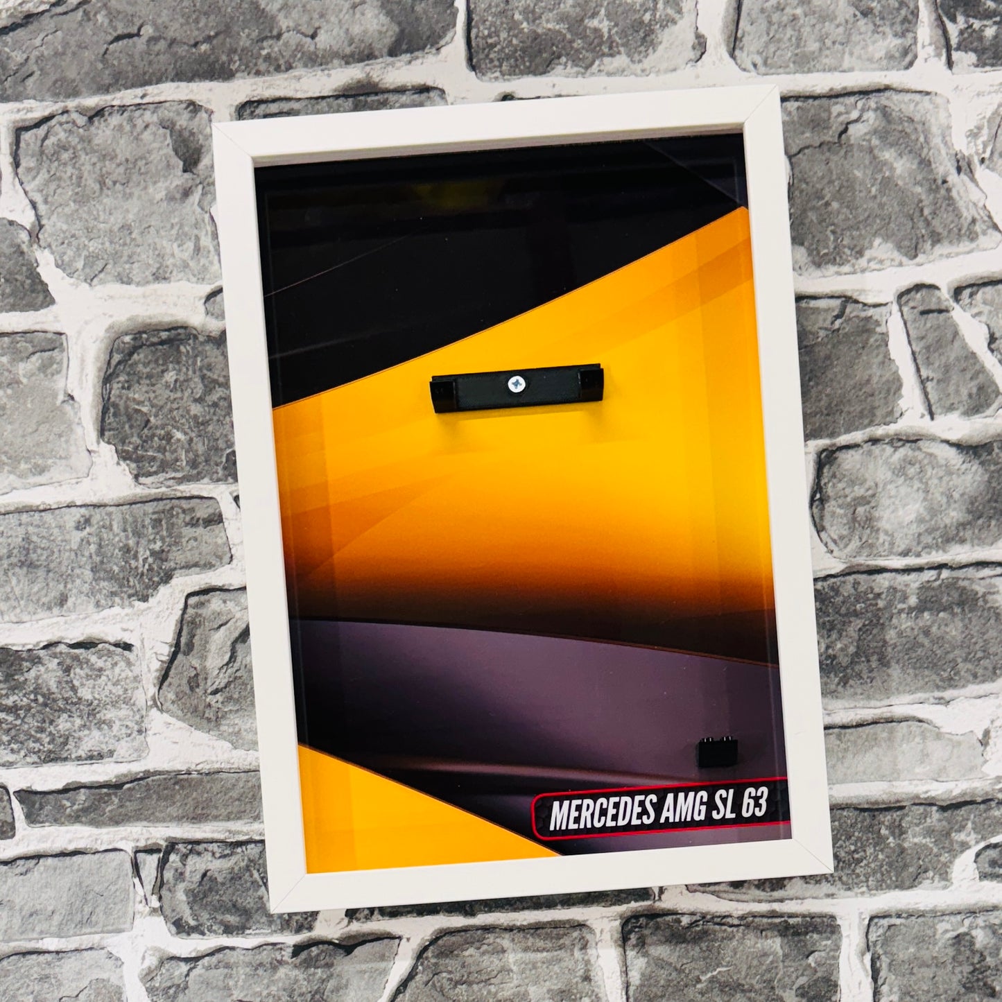 Display Wall Mount Frame for Lego ® Speed Champions Mercedes AMG SL63