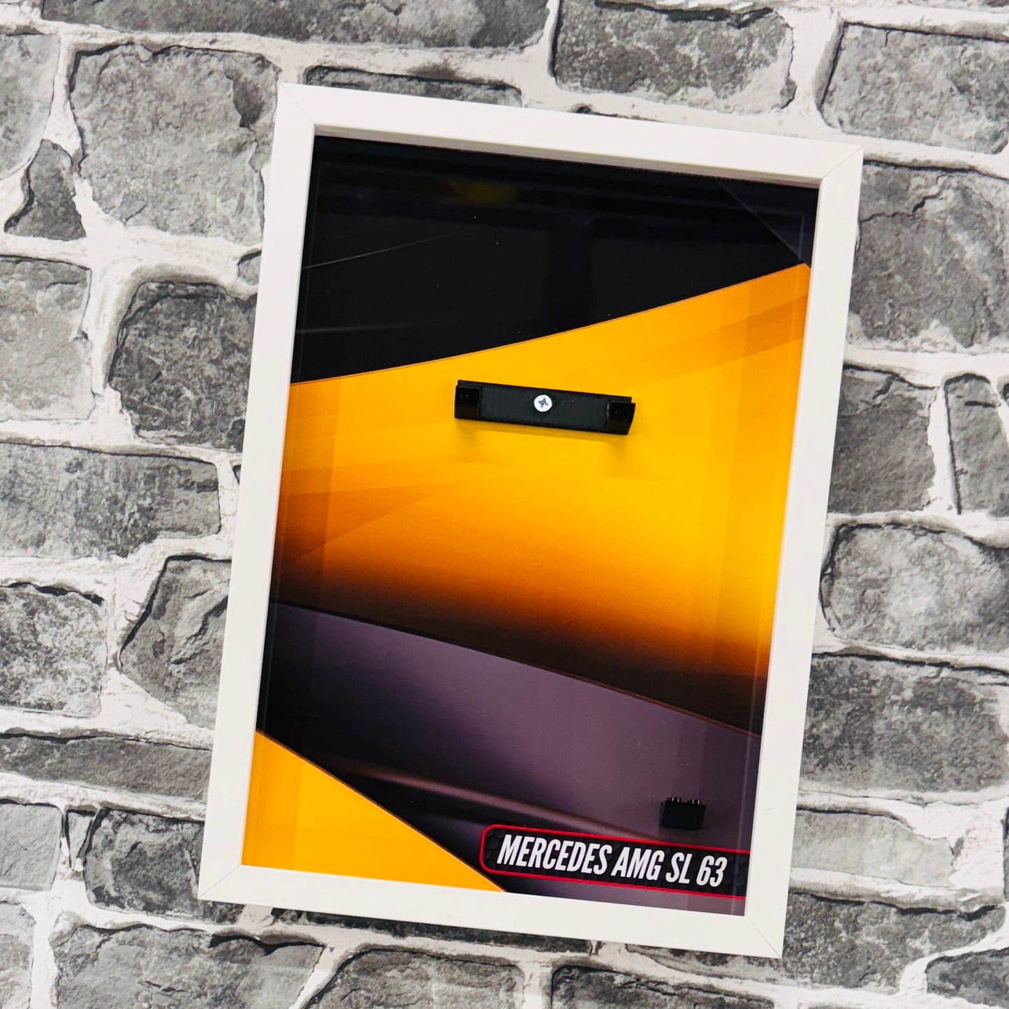 Display Wall Mount Frame for Lego ® Speed Champions Mercedes AMG SL63