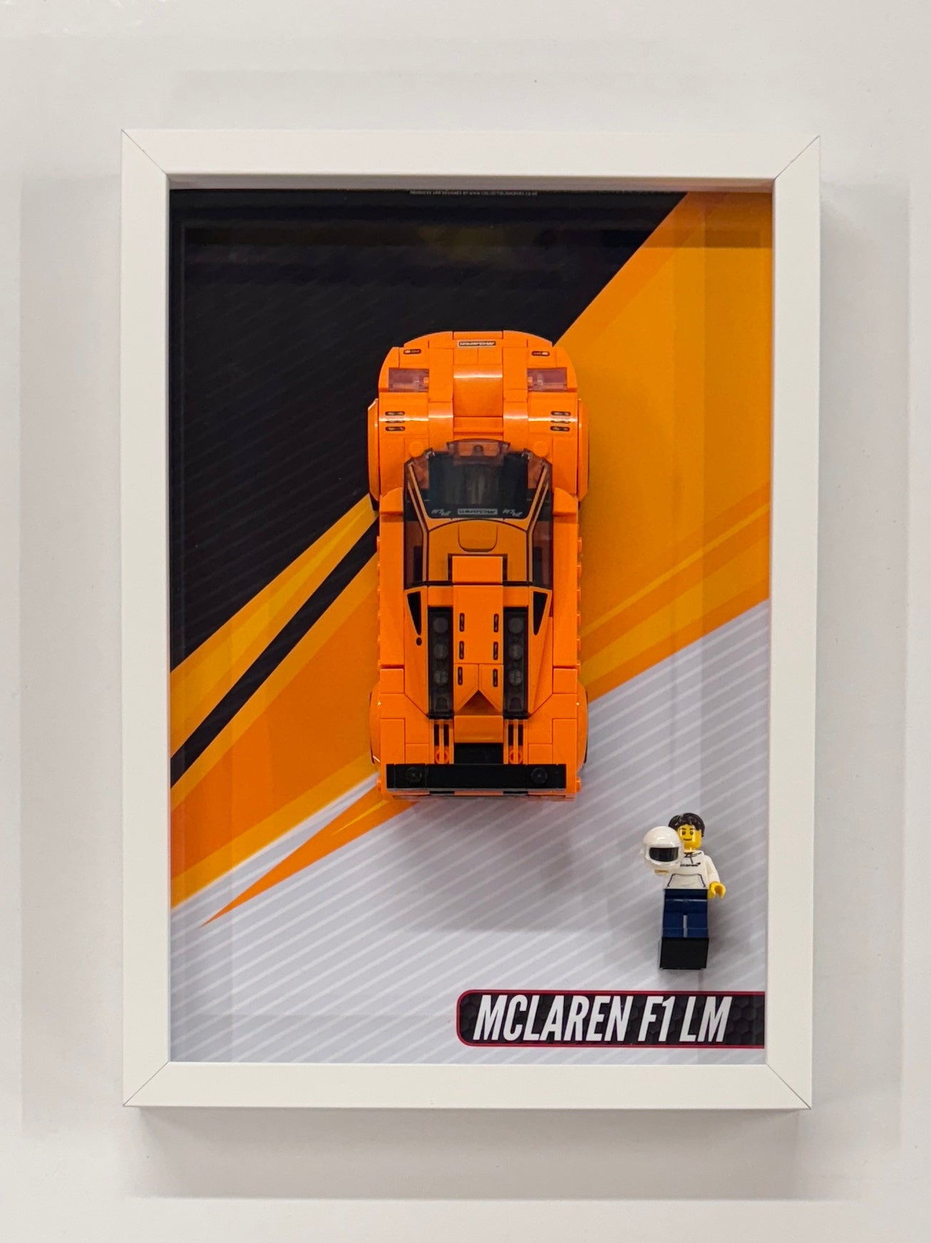 Display Wall Mount Frame for Lego ® Speed Champions McLaren F1 LM