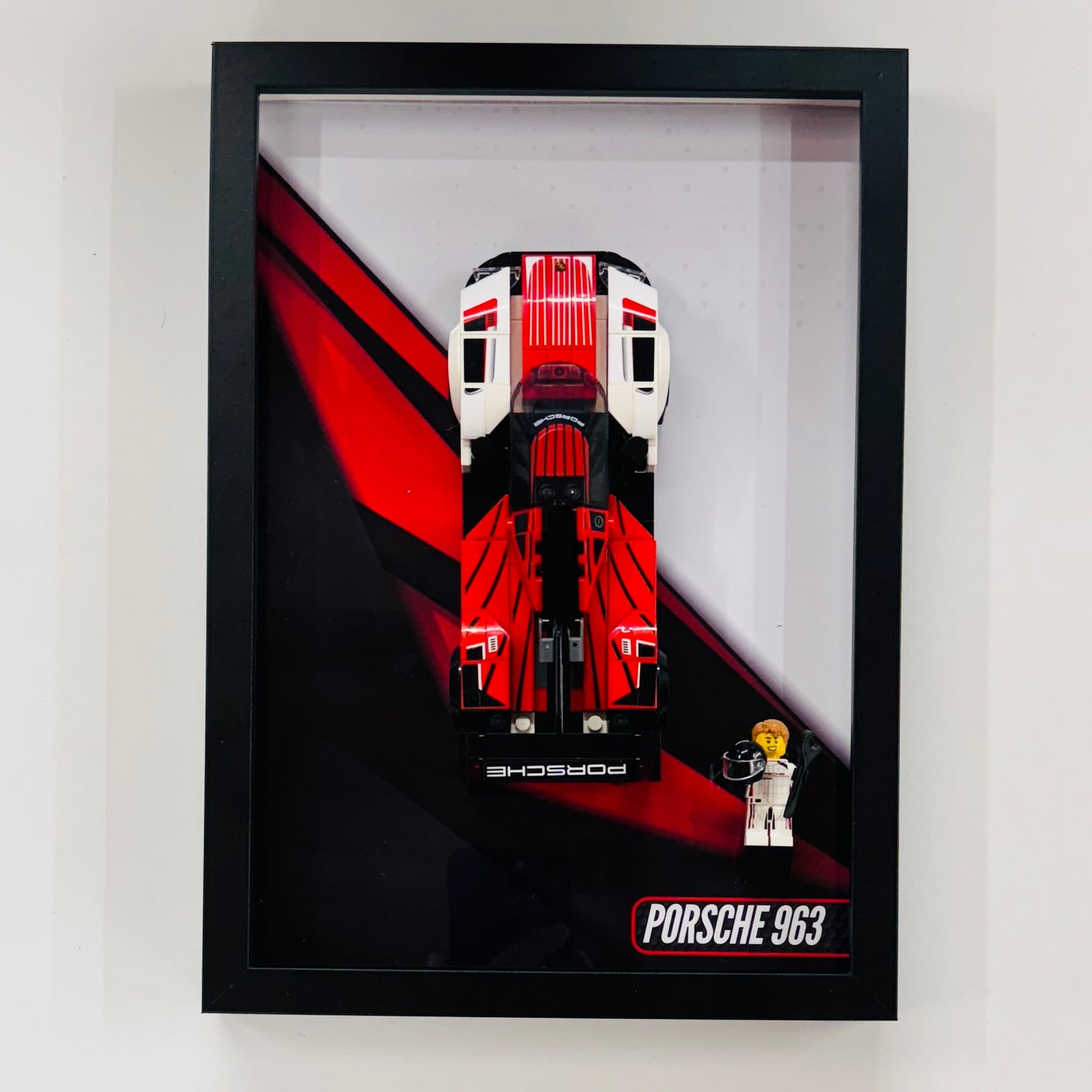 Display Wall Mount Frame for Lego ® Speed Champions Porsche 963