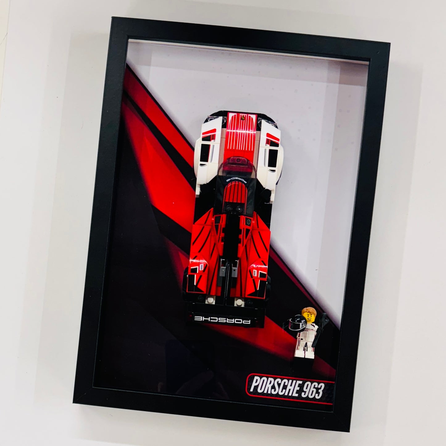 Display Wall Mount Frame for Lego ® Speed Champions Porsche 963