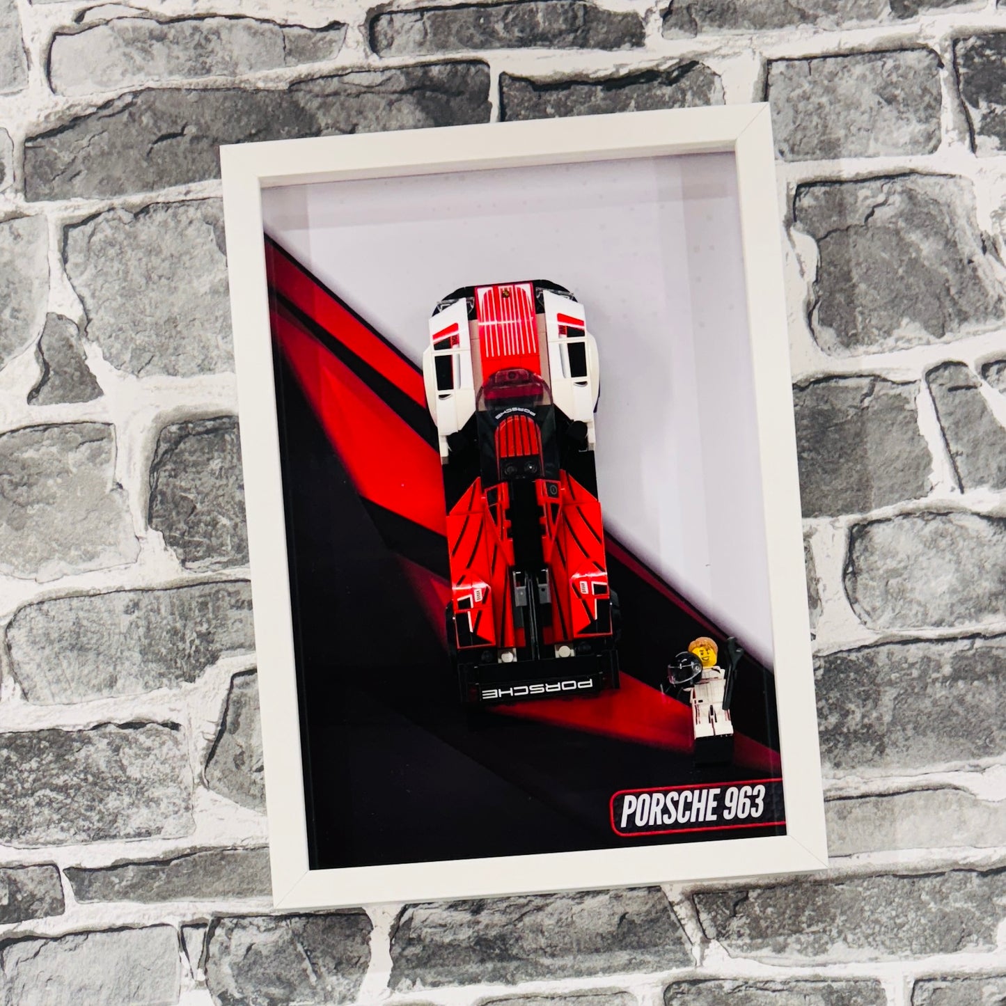 Display Wall Mount Frame for Lego ® Speed Champions Porsche 963