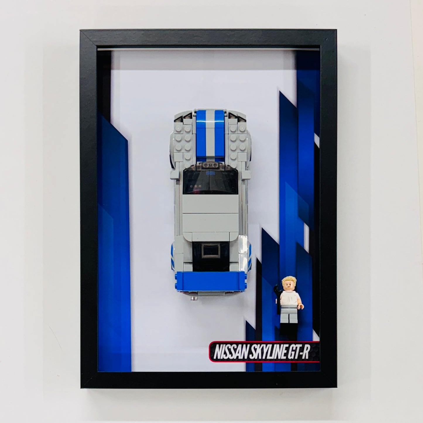 Display Wall Mount Frame for Lego ® Speed Champions Nissan Skyline GT-R