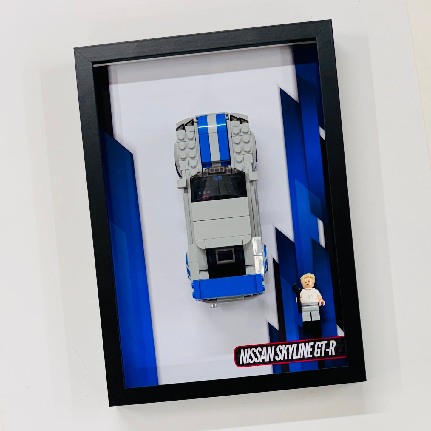 Display Wall Mount Frame for Lego ® Speed Champions Nissan Skyline GT-R