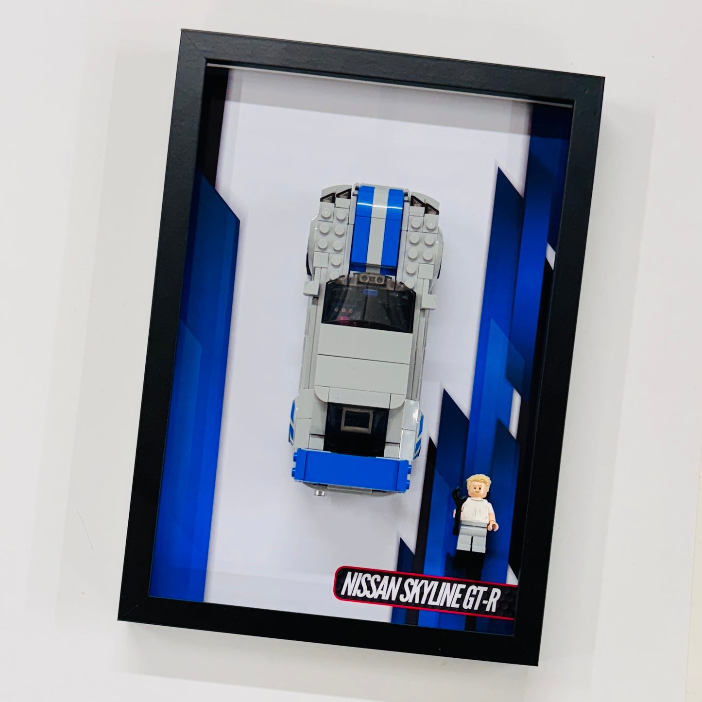 Display Wall Mount Frame for Lego ® Speed Champions Nissan Skyline GT-R
