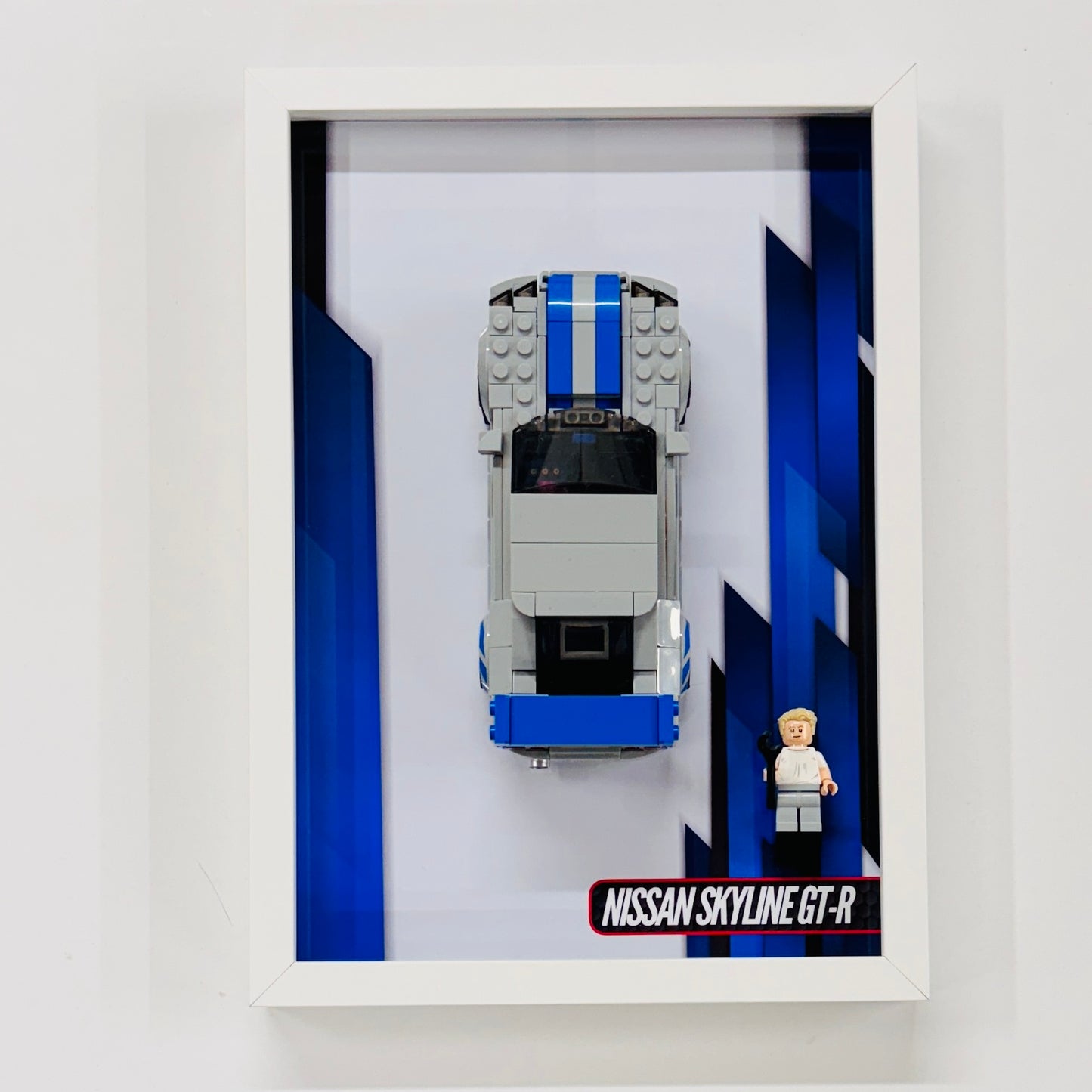 Display Wall Mount Frame for Lego ® Speed Champions Nissan Skyline GT-R