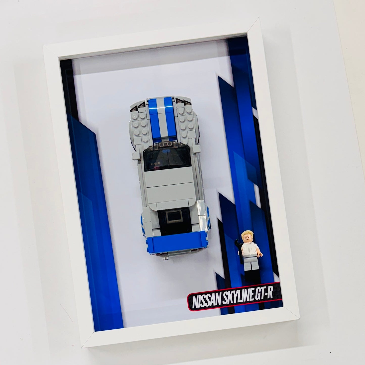 Display Wall Mount Frame for Lego ® Speed Champions Nissan Skyline GT-R