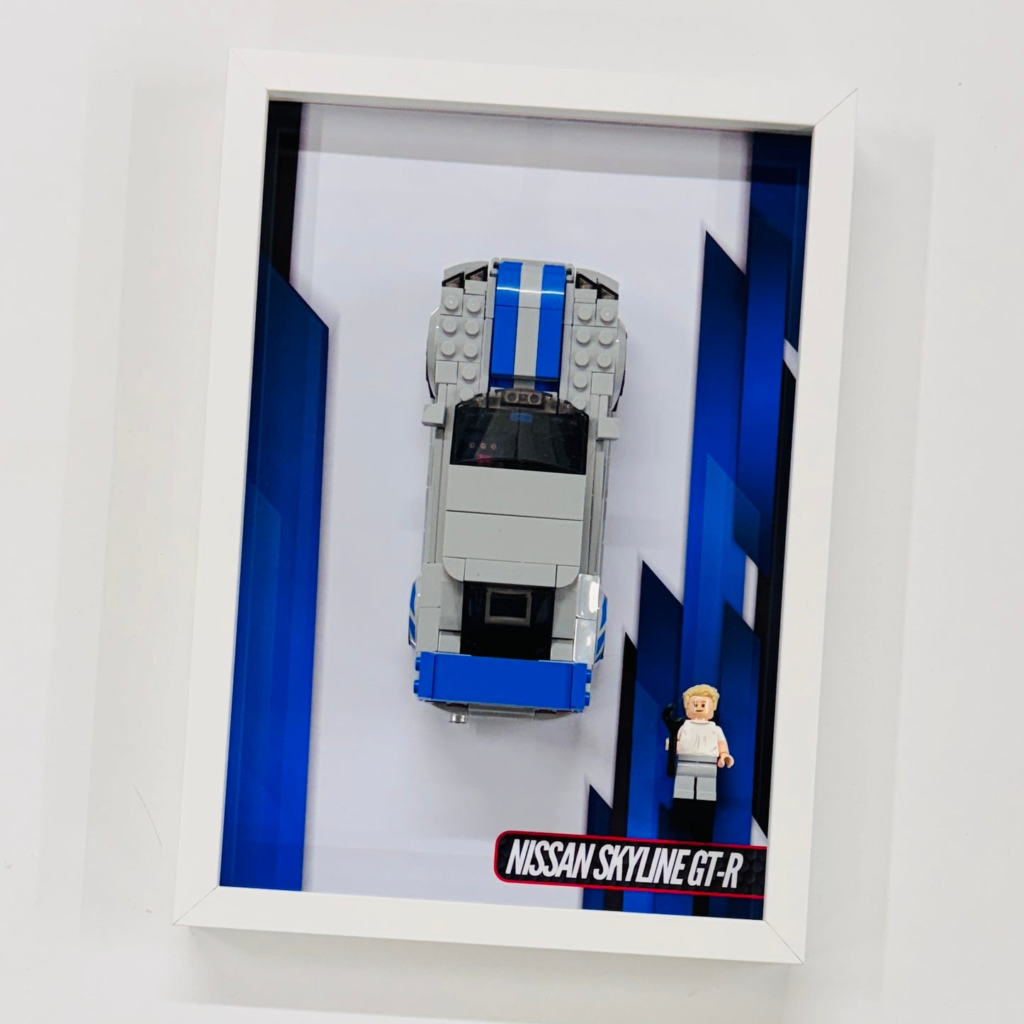 Display Wall Mount Frame for Lego ® Speed Champions Nissan Skyline GT-R