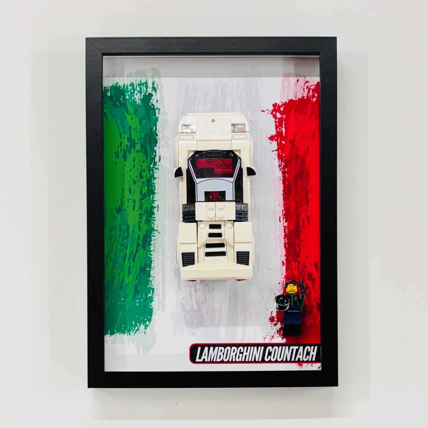Display Wall Mount Frame for Lego ® Speed Champions Lamborghini Countach