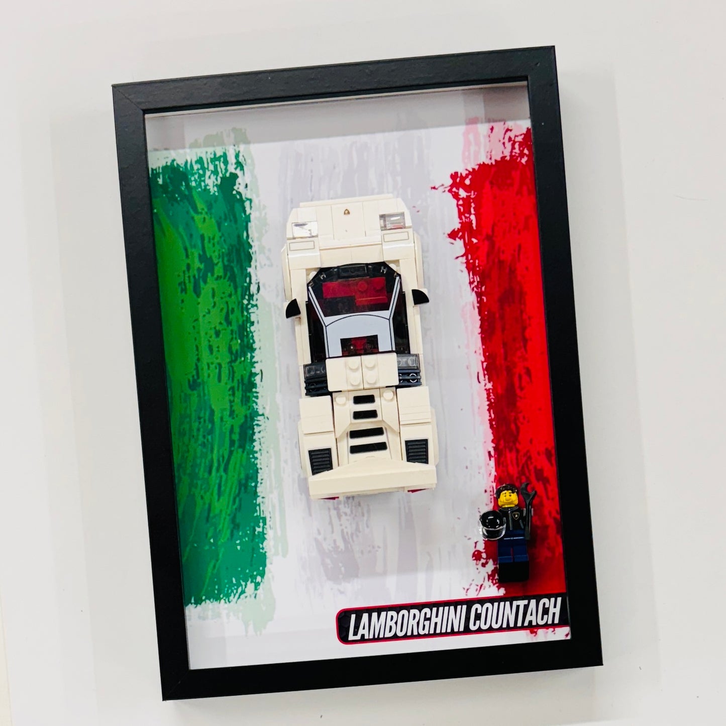 Display Wall Mount Frame for Lego ® Speed Champions Lamborghini Countach