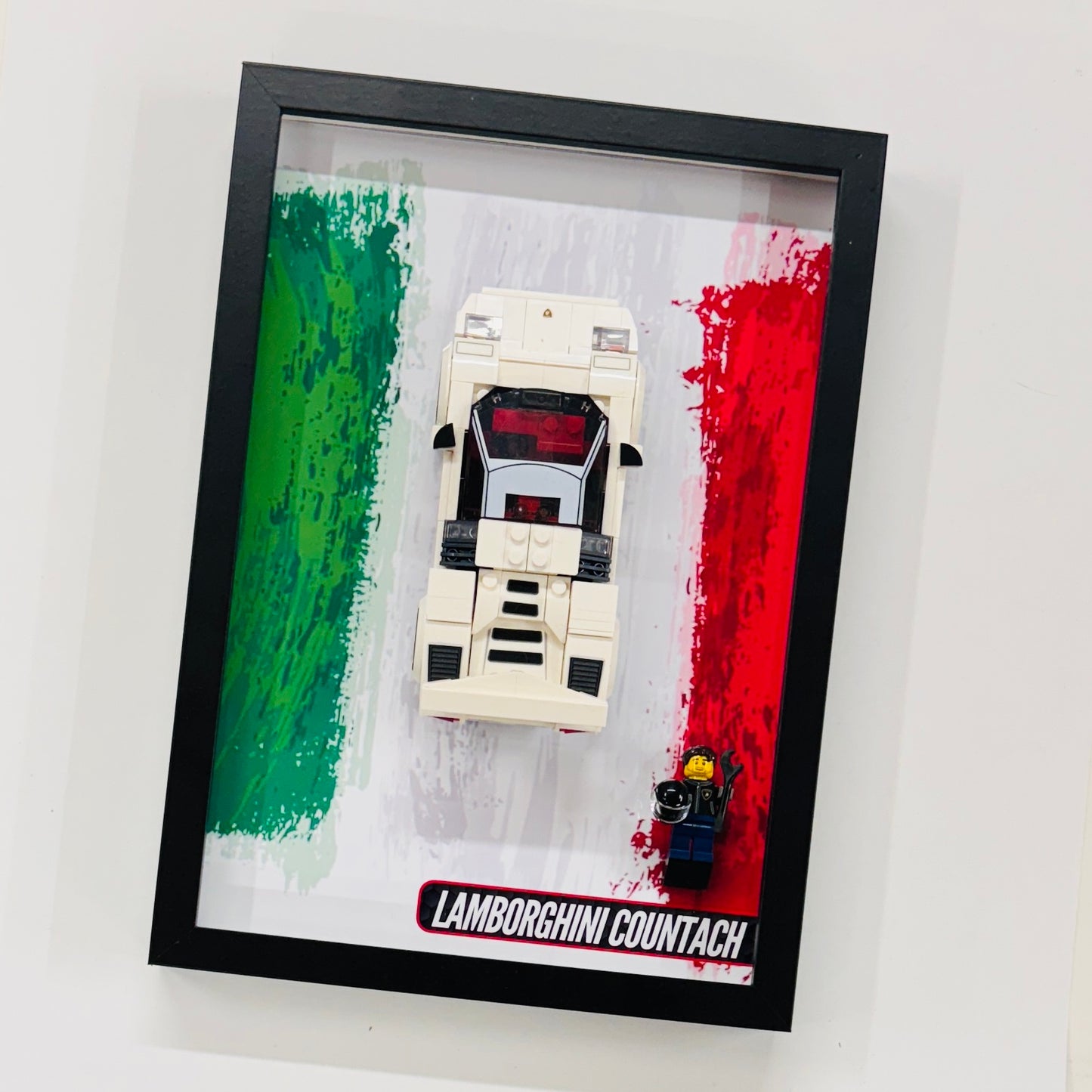 Display Wall Mount Frame for Lego ® Speed Champions Lamborghini Countach