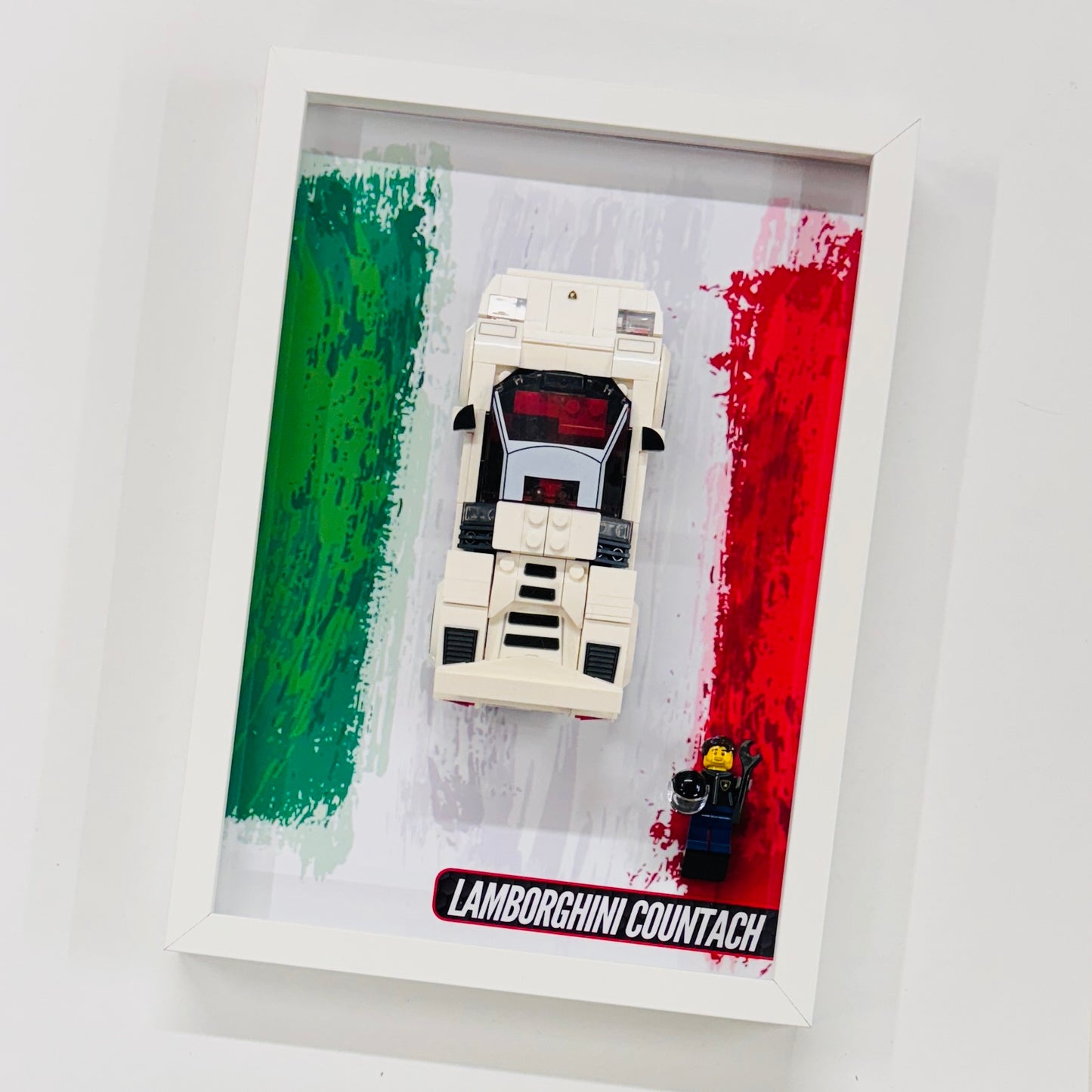 Display Wall Mount Frame for Lego ® Speed Champions Lamborghini Countach