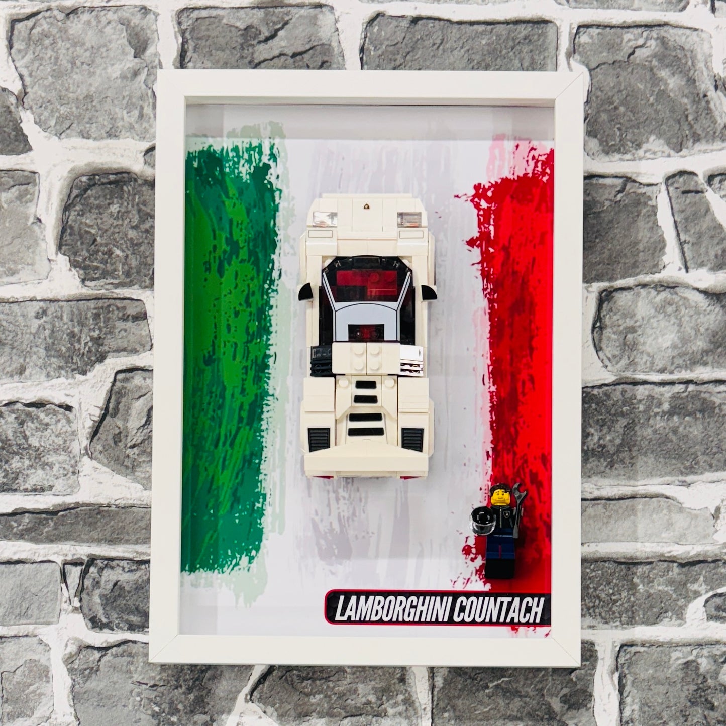 Display Wall Mount Frame for Lego ® Speed Champions Lamborghini Countach
