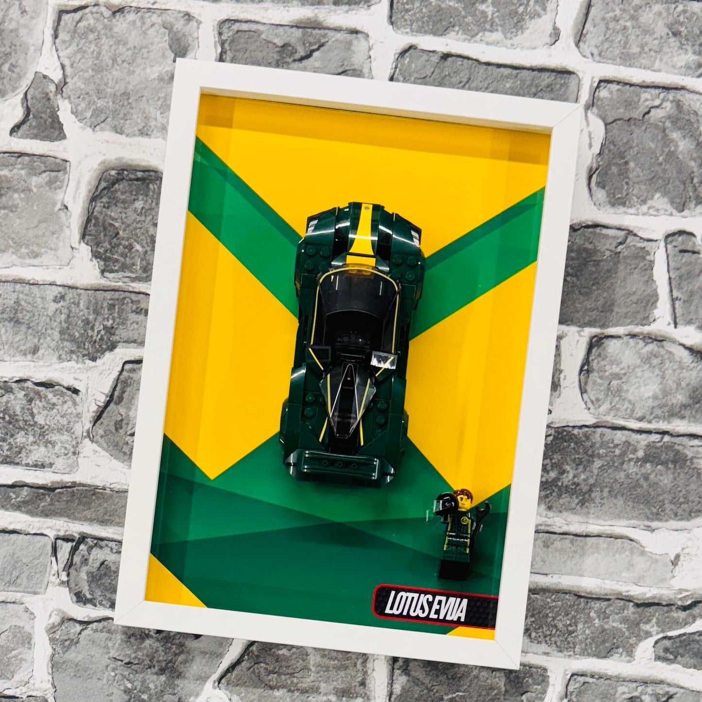 Display Wall Mount Frame for Lego ® Speed Champions Lotus Evija