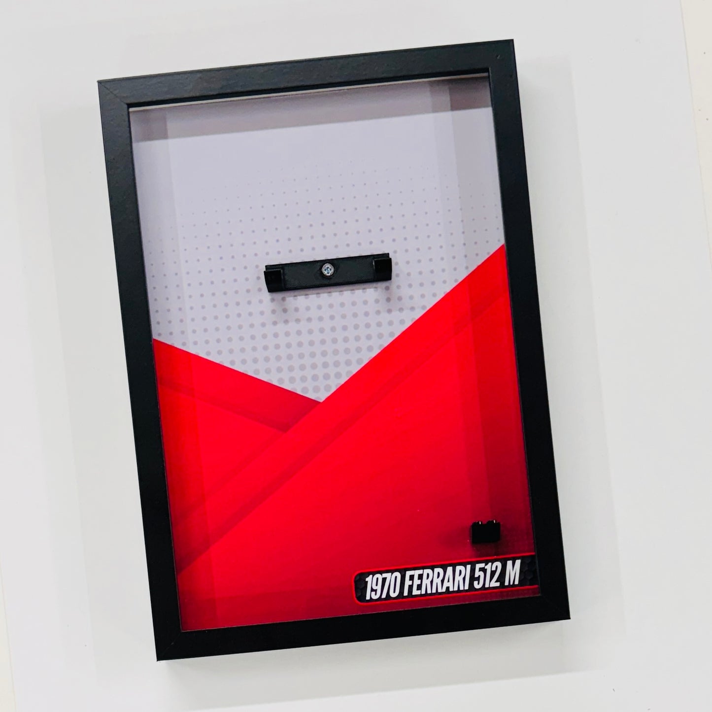 Display Wall Mount Frame for Lego ® Speed Champions 1970 Ferrari 512M