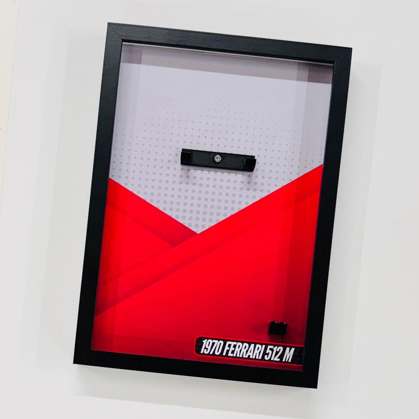 Display Wall Mount Frame for Lego ® Speed Champions 1970 Ferrari 512M