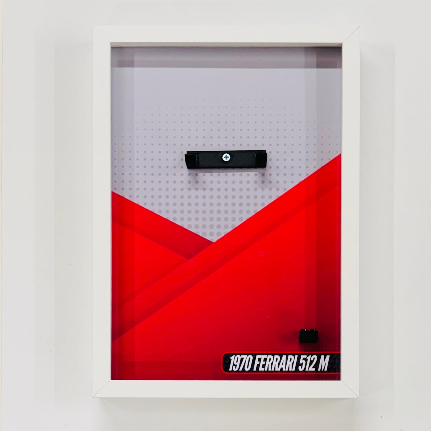 Display Wall Mount Frame for Lego ® Speed Champions 1970 Ferrari 512M