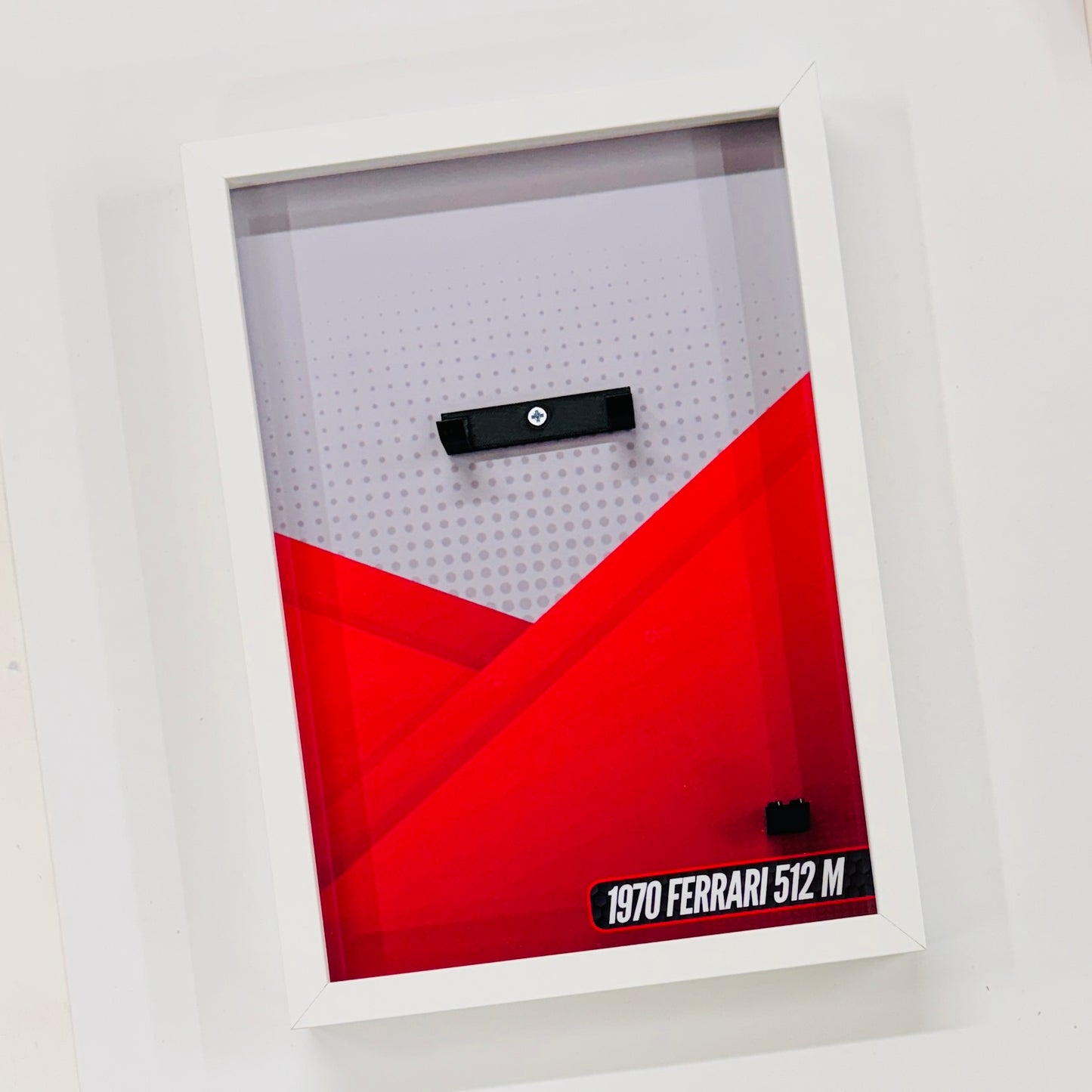 Display Wall Mount Frame for Lego ® Speed Champions 1970 Ferrari 512M