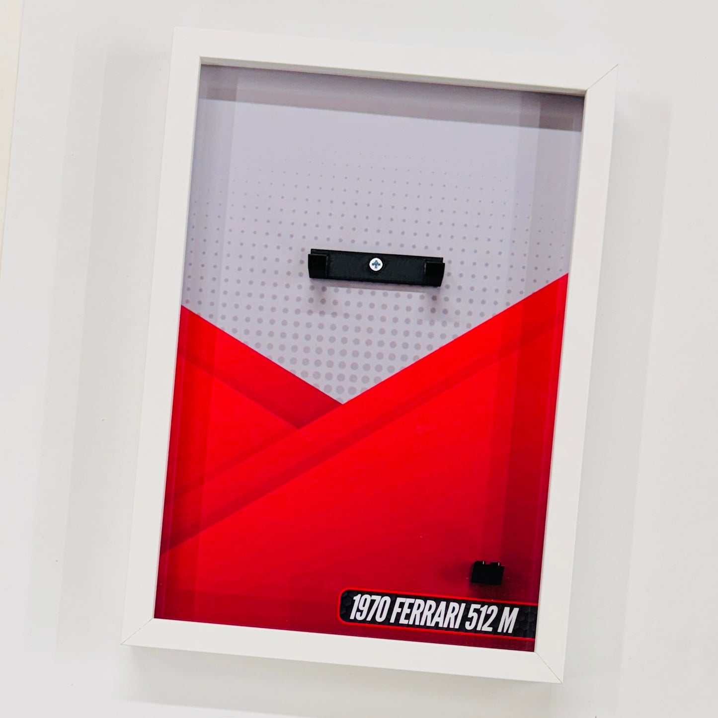 Display Wall Mount Frame for Lego ® Speed Champions 1970 Ferrari 512M