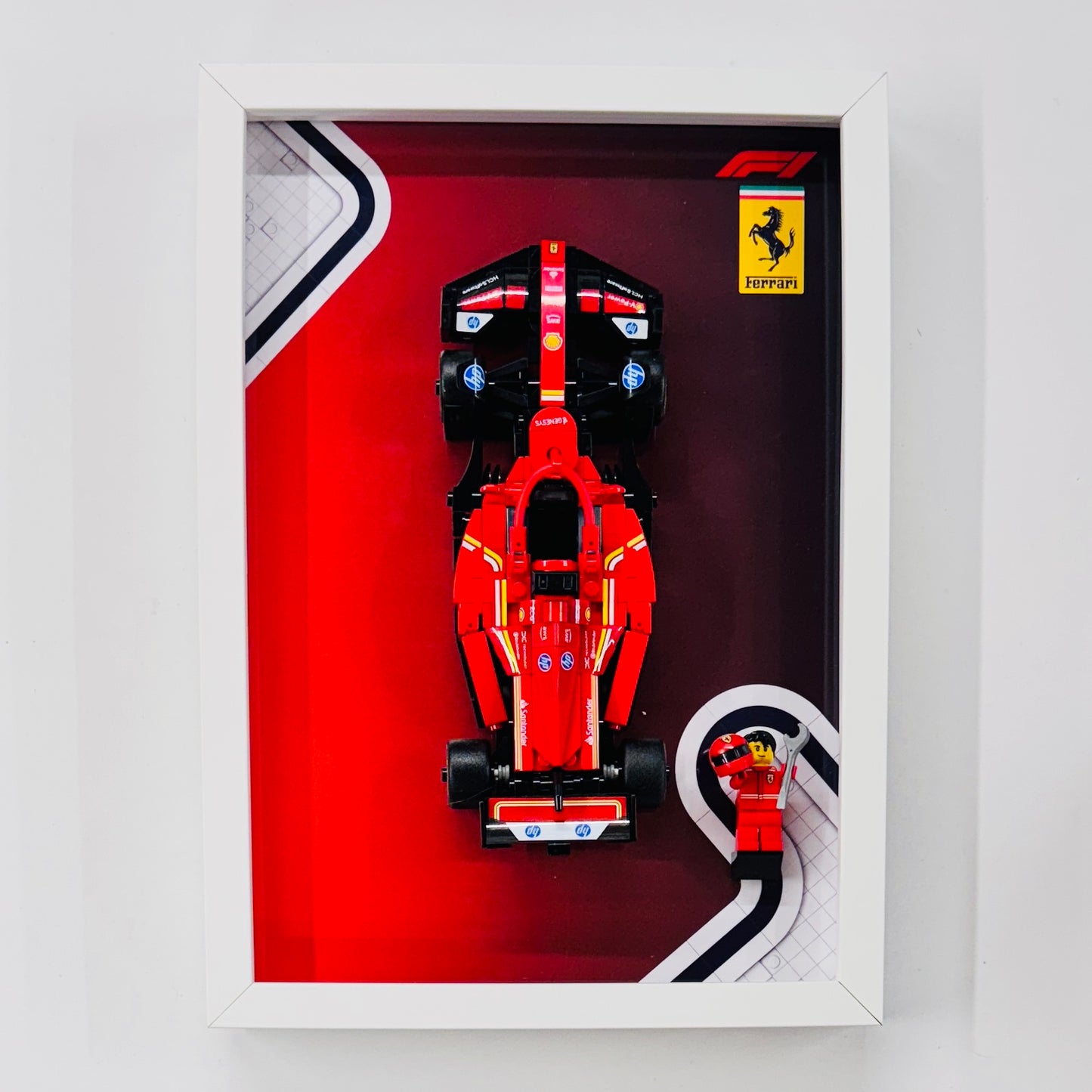 Display Frame for Lego ® Speed Champions Ferrari SF-24 Formula one 1 77242