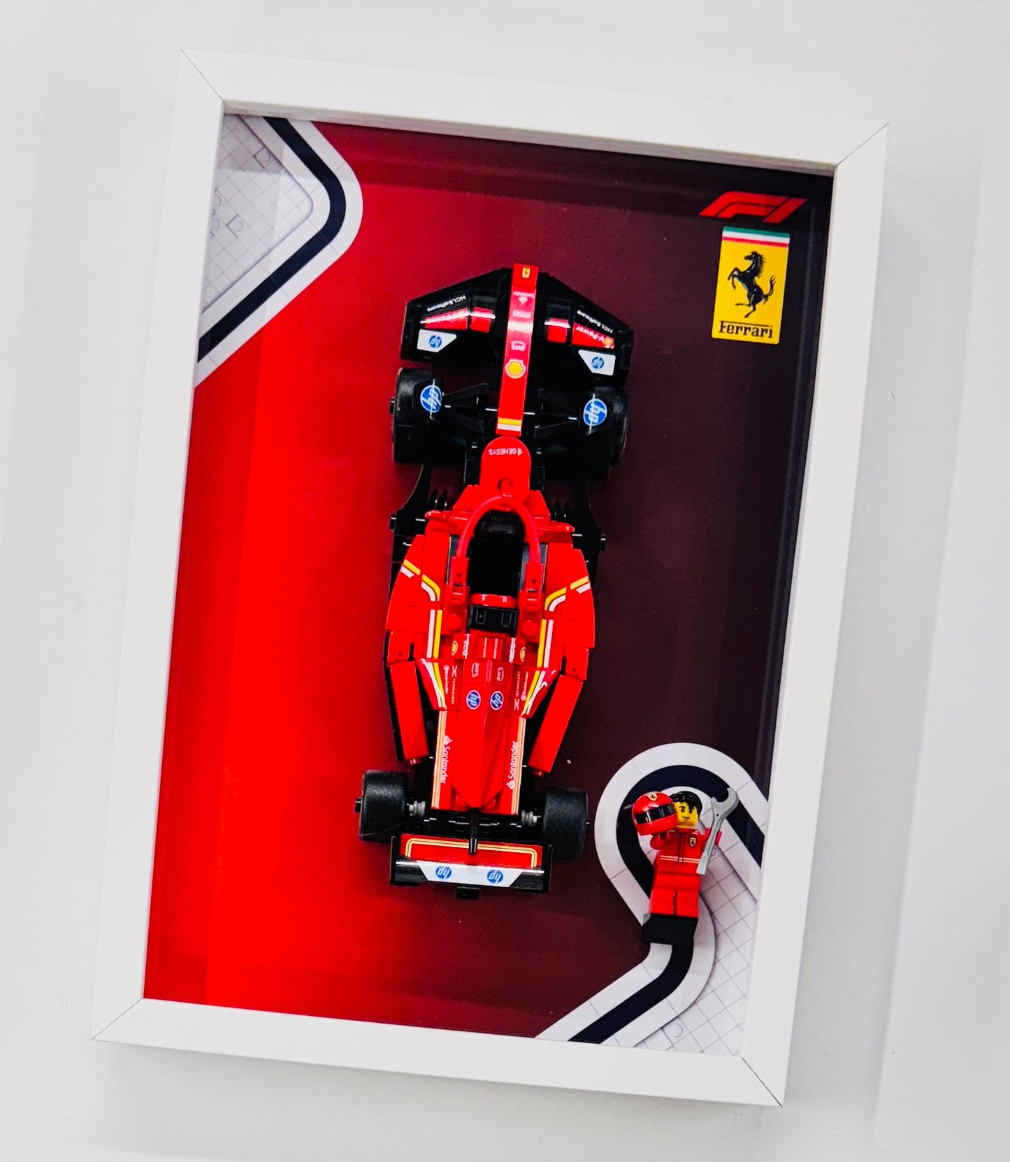 Display Frame for Lego ® Speed Champions Ferrari SF-24 Formula one 1 77242