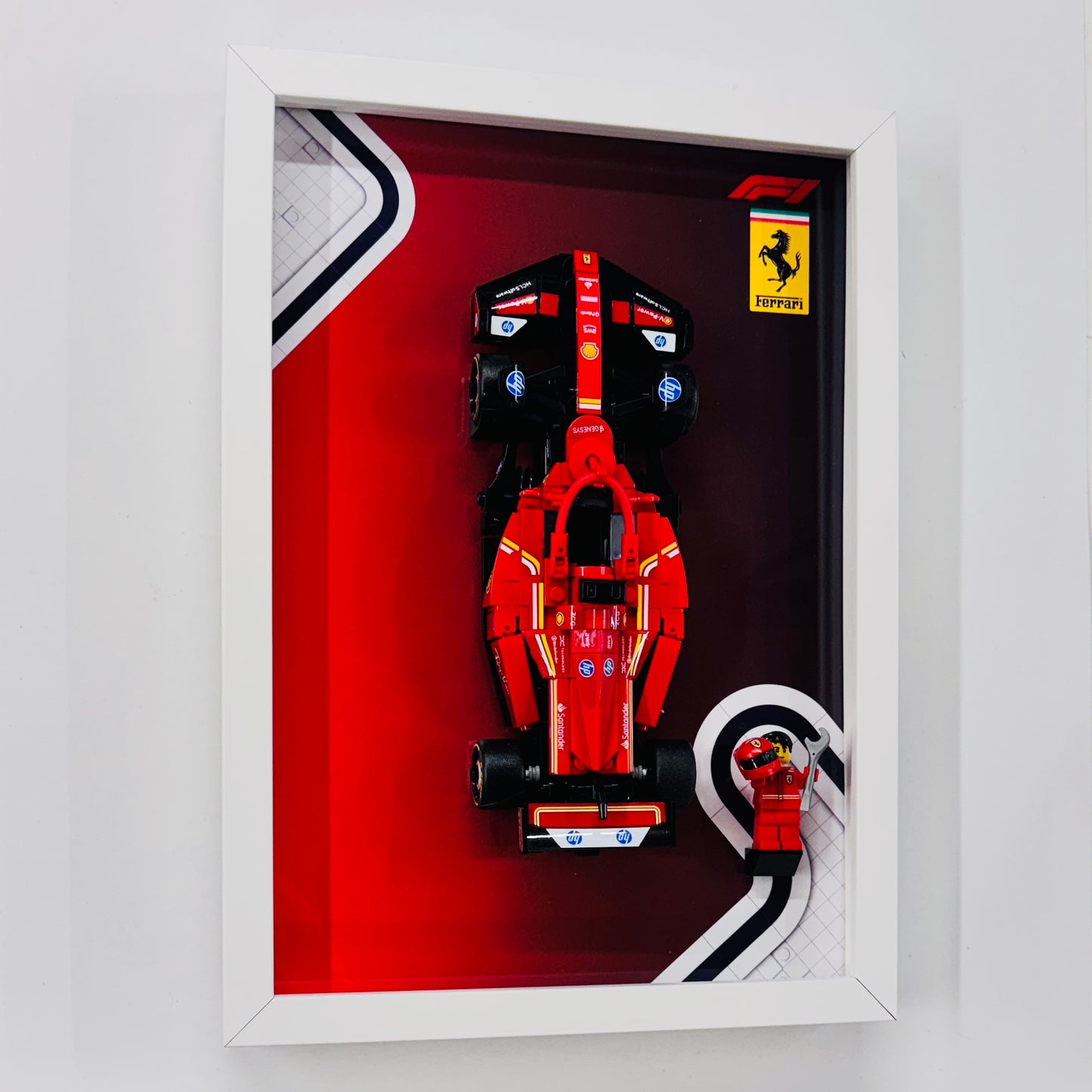 Display Frame for Lego ® Speed Champions Ferrari SF-24 Formula one 1 77242