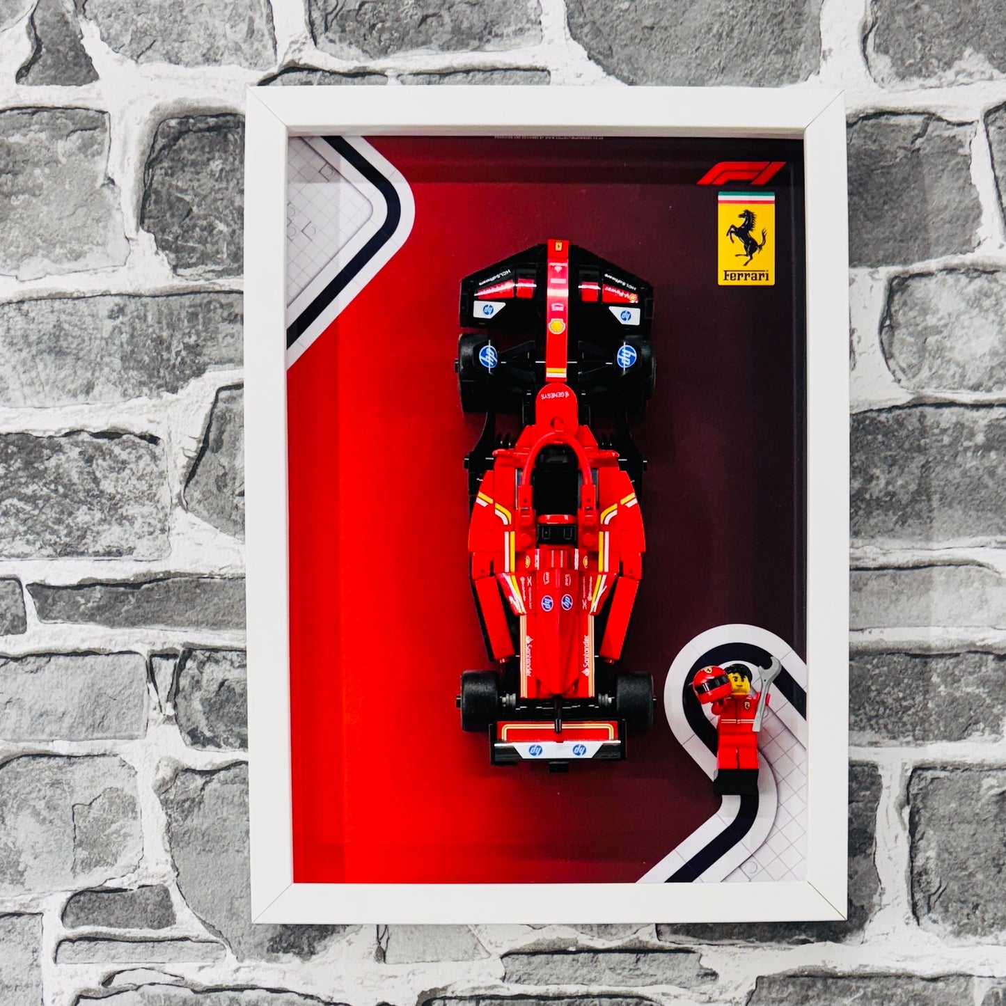 Display Frame for Lego ® Speed Champions Ferrari SF-24 Formula one 1 77242