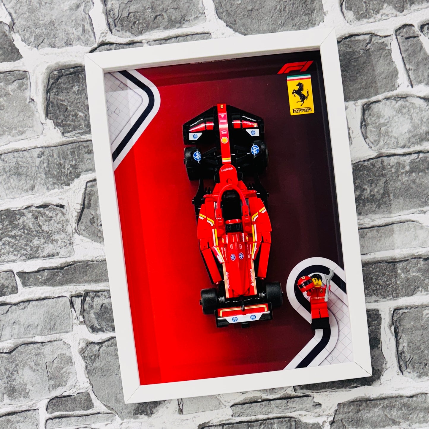 Display Frame for Lego ® Speed Champions Ferrari SF-24 Formula one 1 77242
