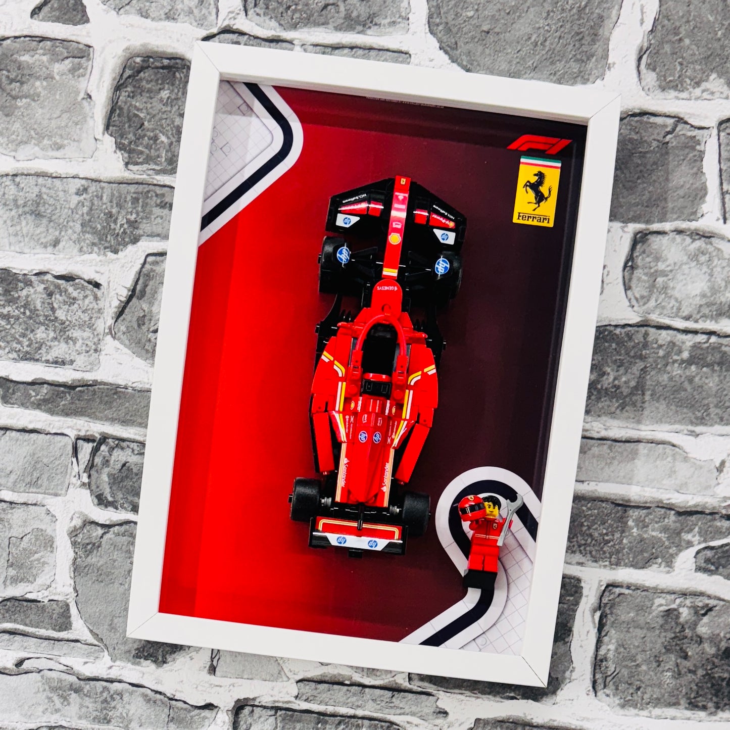 Display Frame for Lego ® Speed Champions Ferrari SF-24 Formula one 1 77242