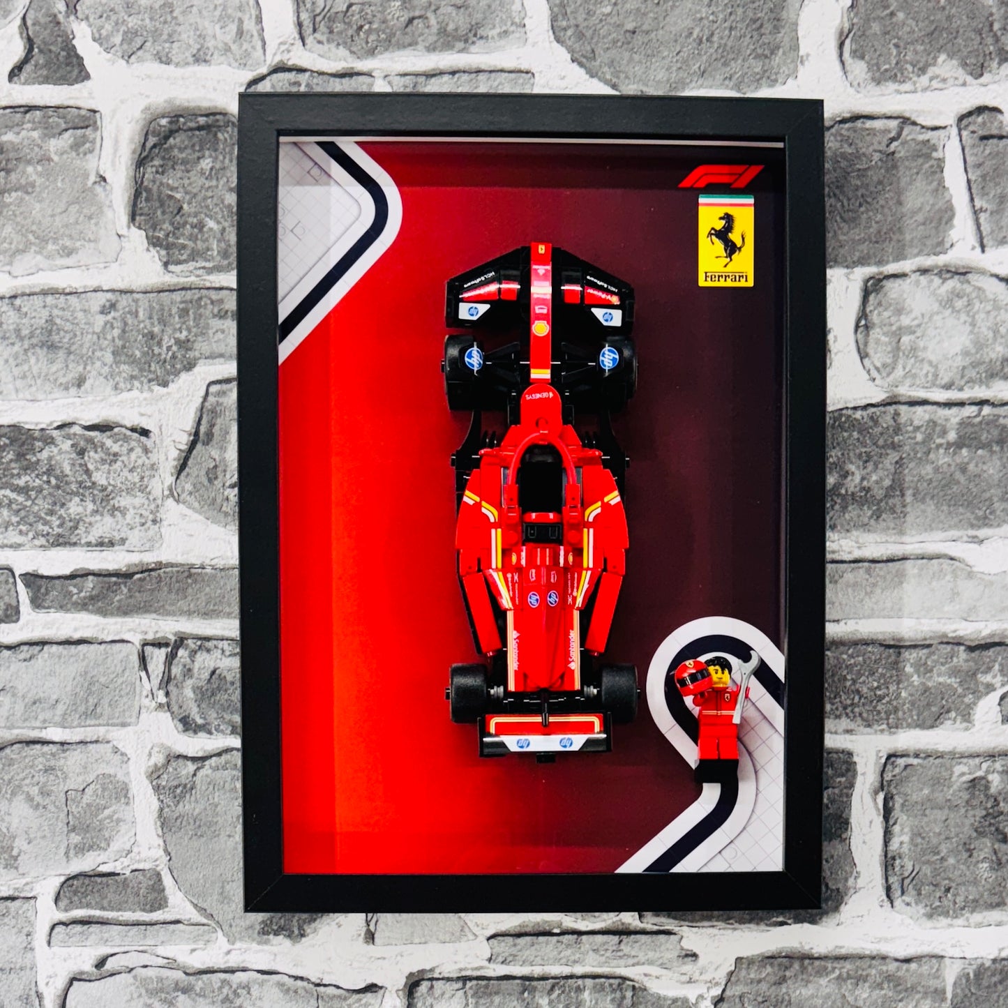 Display Frame for Lego ® Speed Champions Ferrari SF-24 Formula one 1 77242