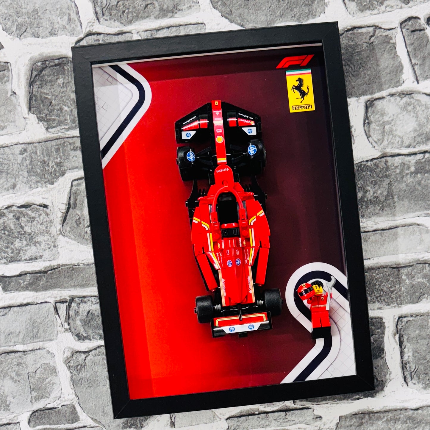 Display Frame for Lego ® Speed Champions Ferrari SF-24 Formula one 1 77242