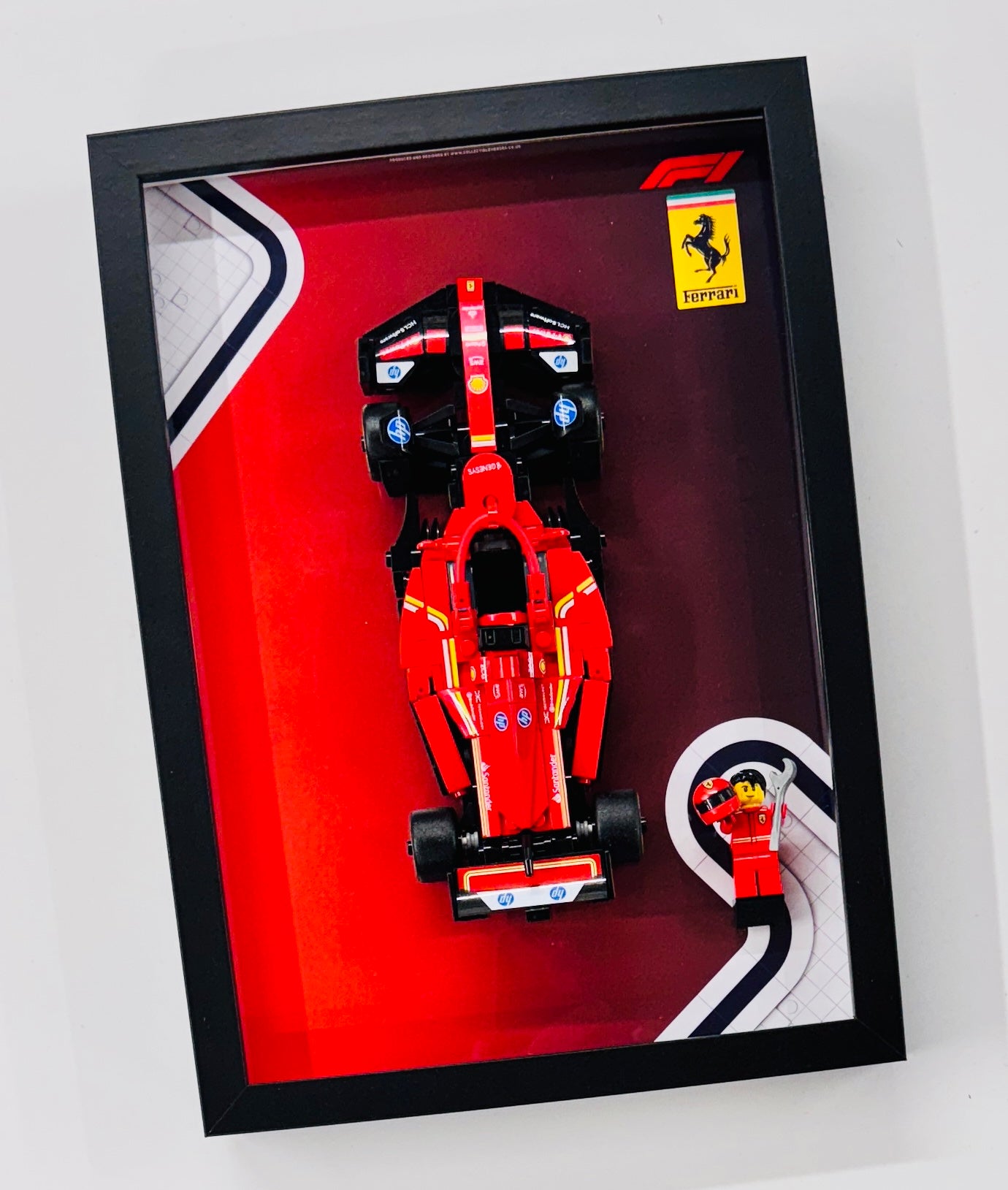 Display Frame for Lego ® Speed Champions Ferrari SF-24 Formula one 1 77242