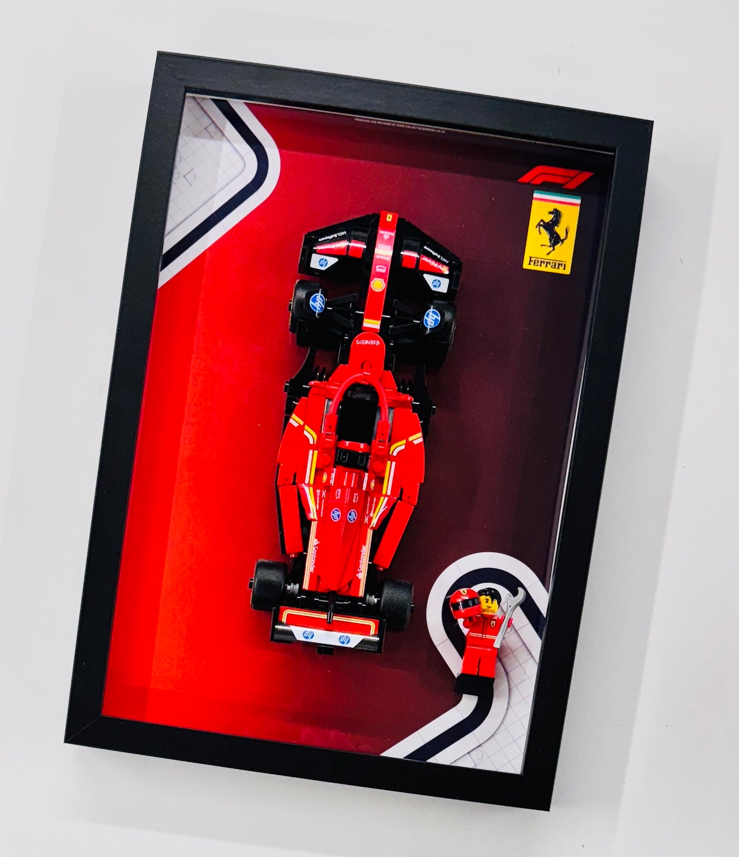 Display Frame for Lego ® Speed Champions Ferrari SF-24 Formula one 1 77242