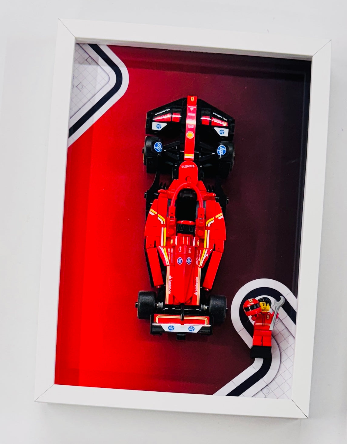 Display Frame for Lego ® Speed Champions Ferrari SF-24 Formula one 1 Wall mount