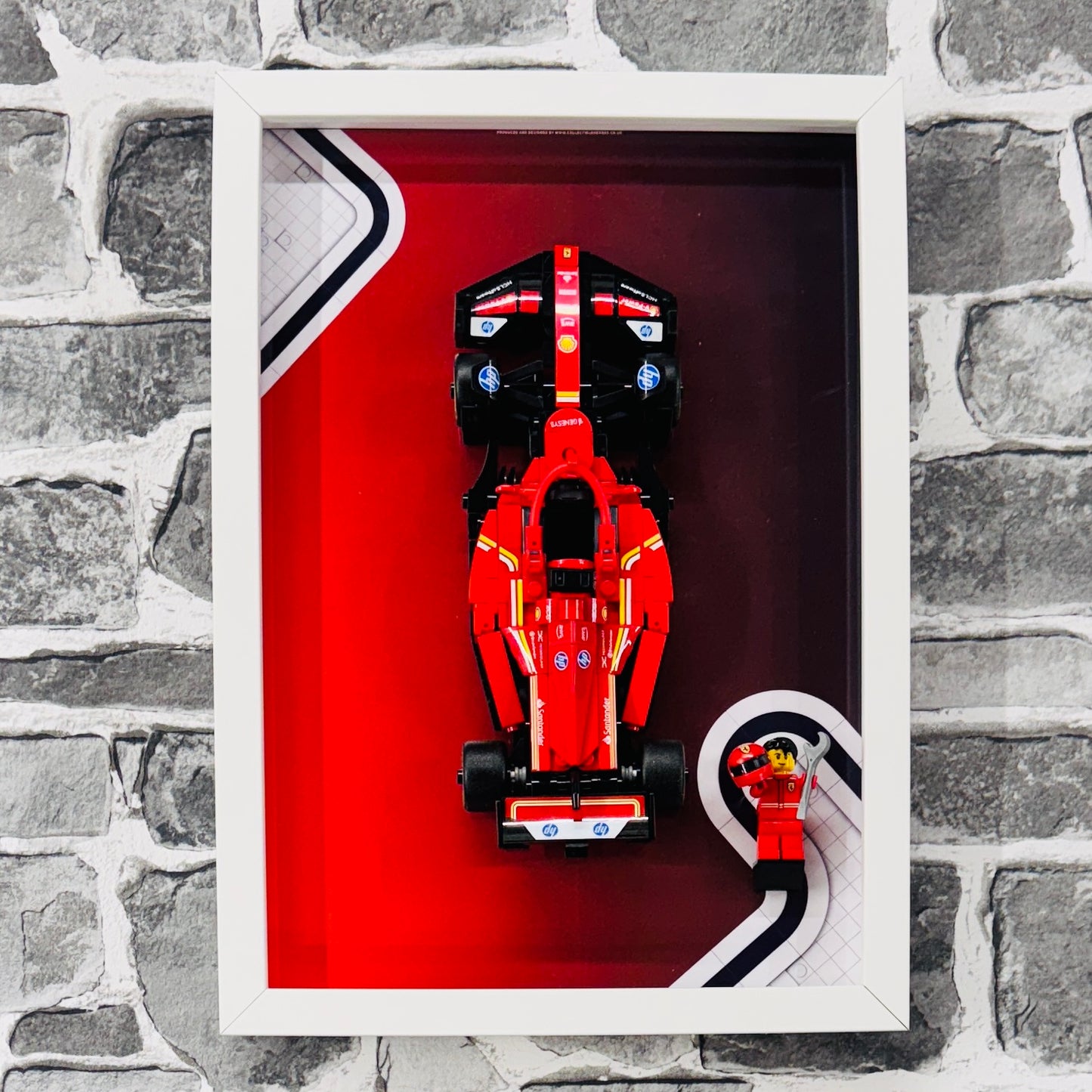 Display Frame for Lego ® Speed Champions Ferrari SF-24 Formula one 1 Wall mount