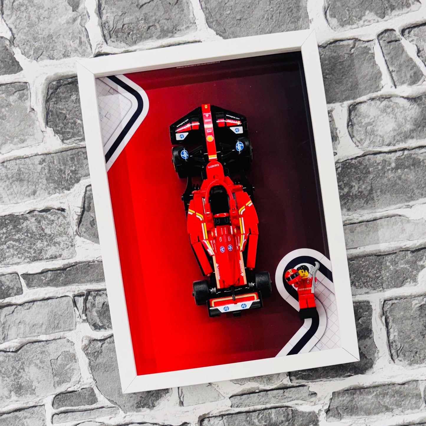 Display Frame for Lego ® Speed Champions Ferrari SF-24 Formula one 1 Wall mount
