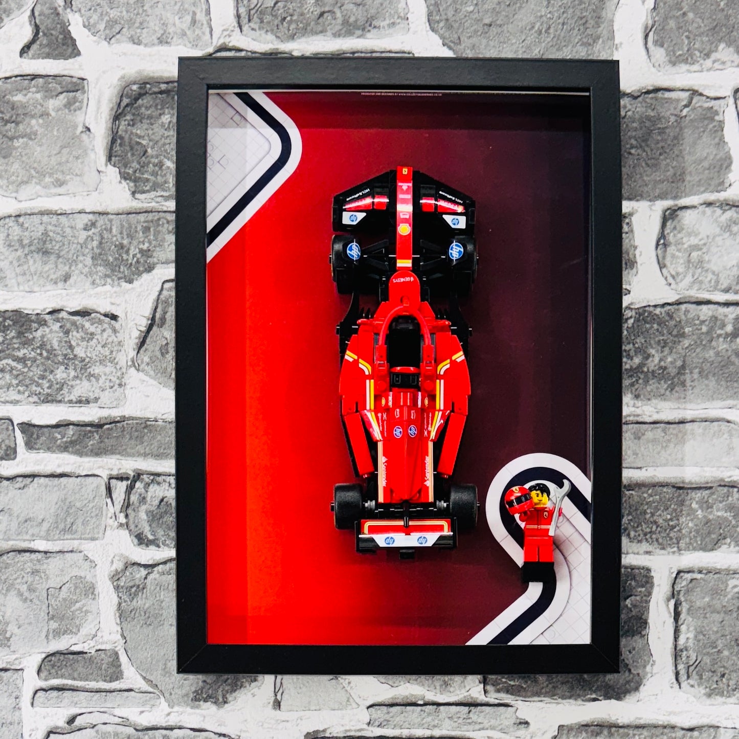 Display Frame for Lego ® Speed Champions Ferrari SF-24 Formula one 1 Wall mount