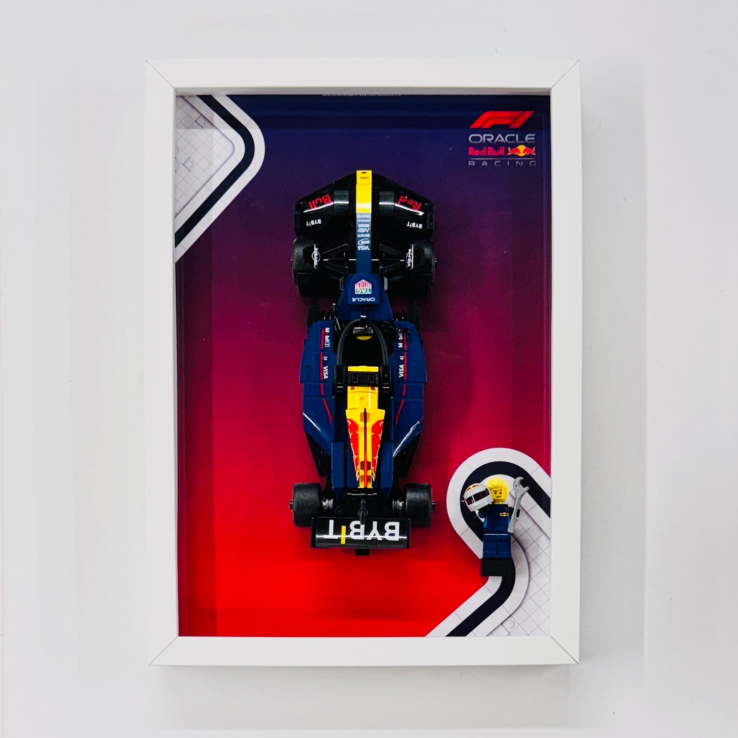 Display Frame for Lego ® Speed Champions Red Bull RB20 Formula one 1 77243
