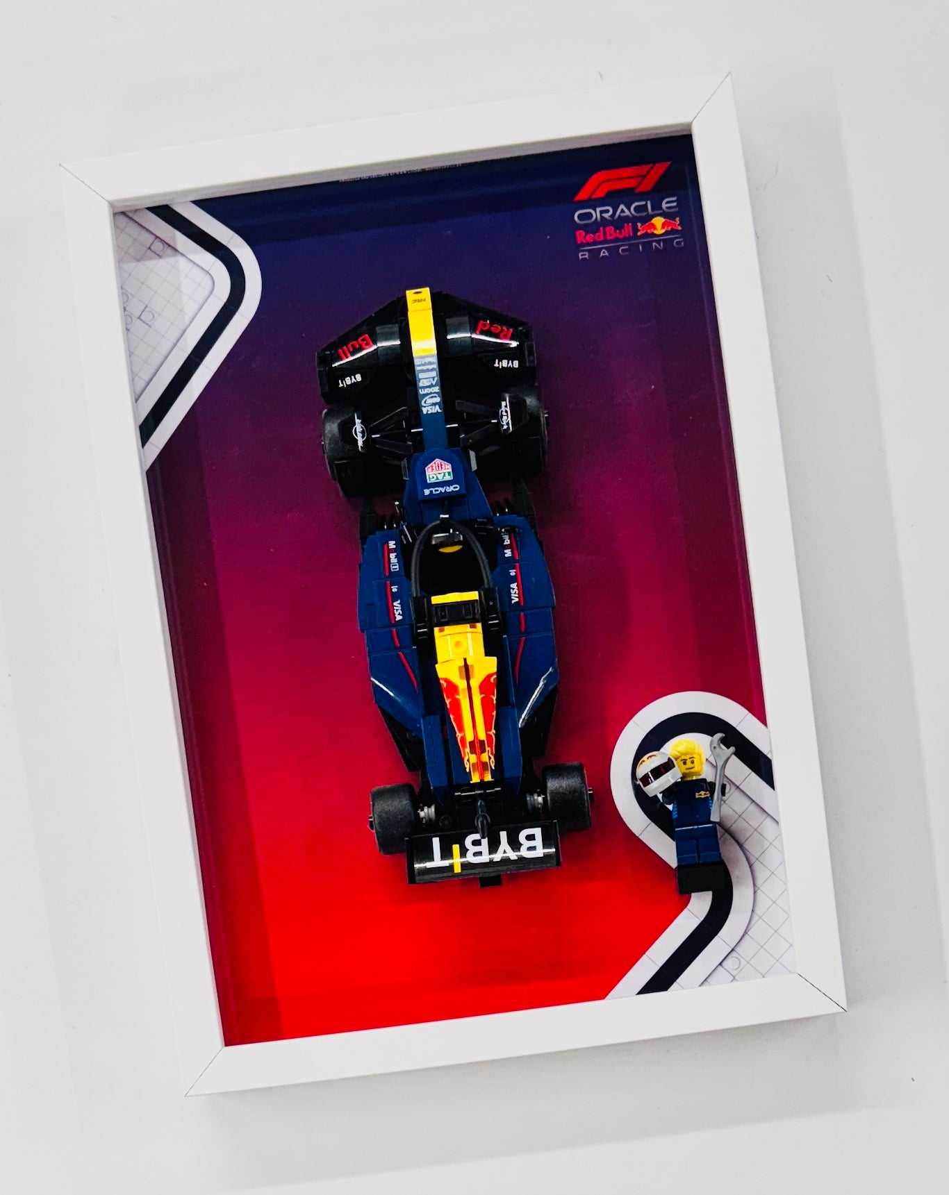 Display Frame for Lego ® Speed Champions Red Bull RB20 Formula one 1 77243