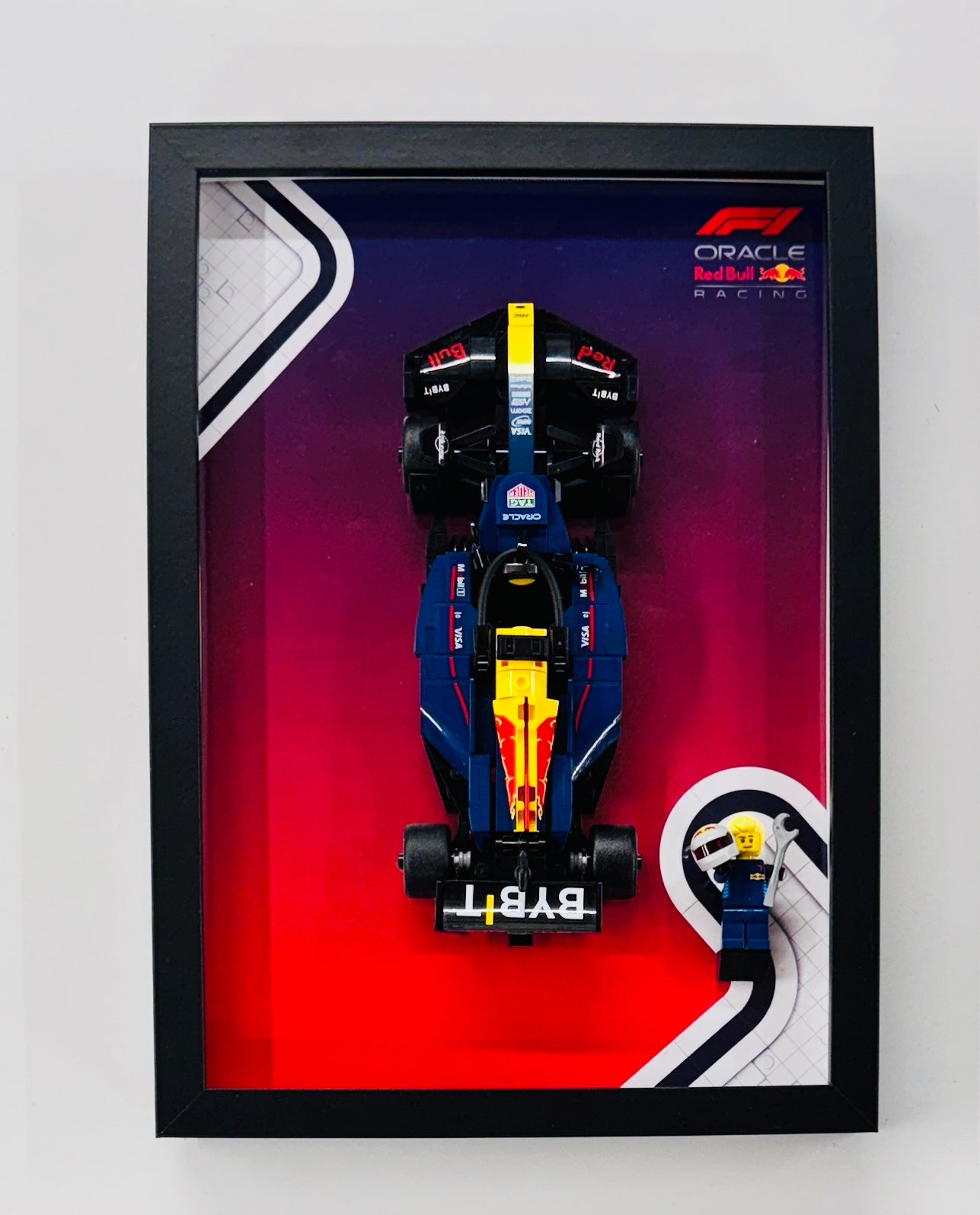Display Frame for Lego ® Speed Champions Red Bull RB20 Formula one 1 77243