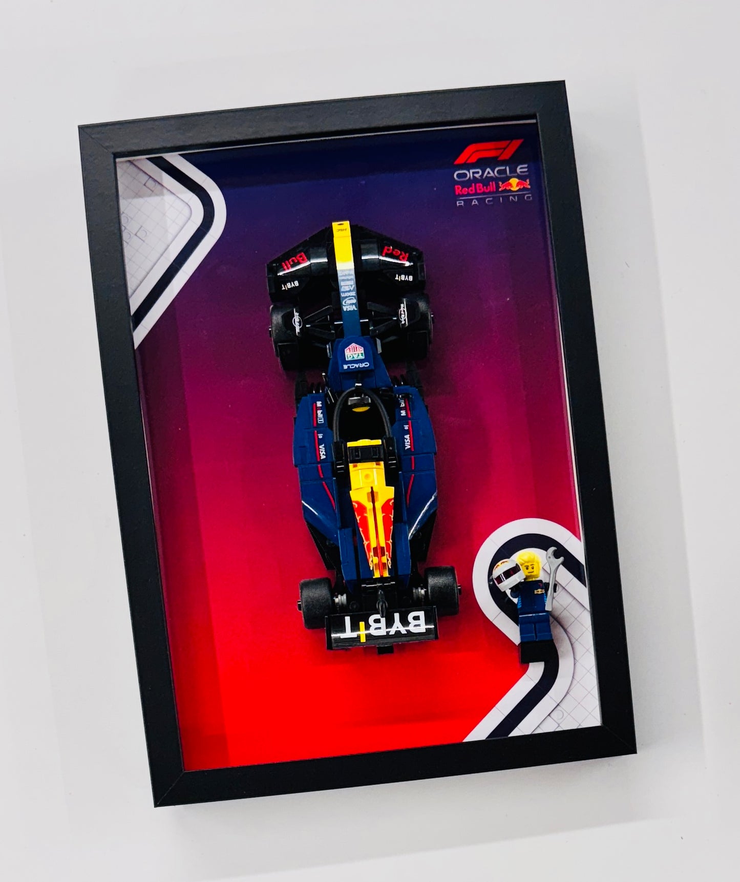 Display Frame for Lego ® Speed Champions Red Bull RB20 Formula one 1 77243