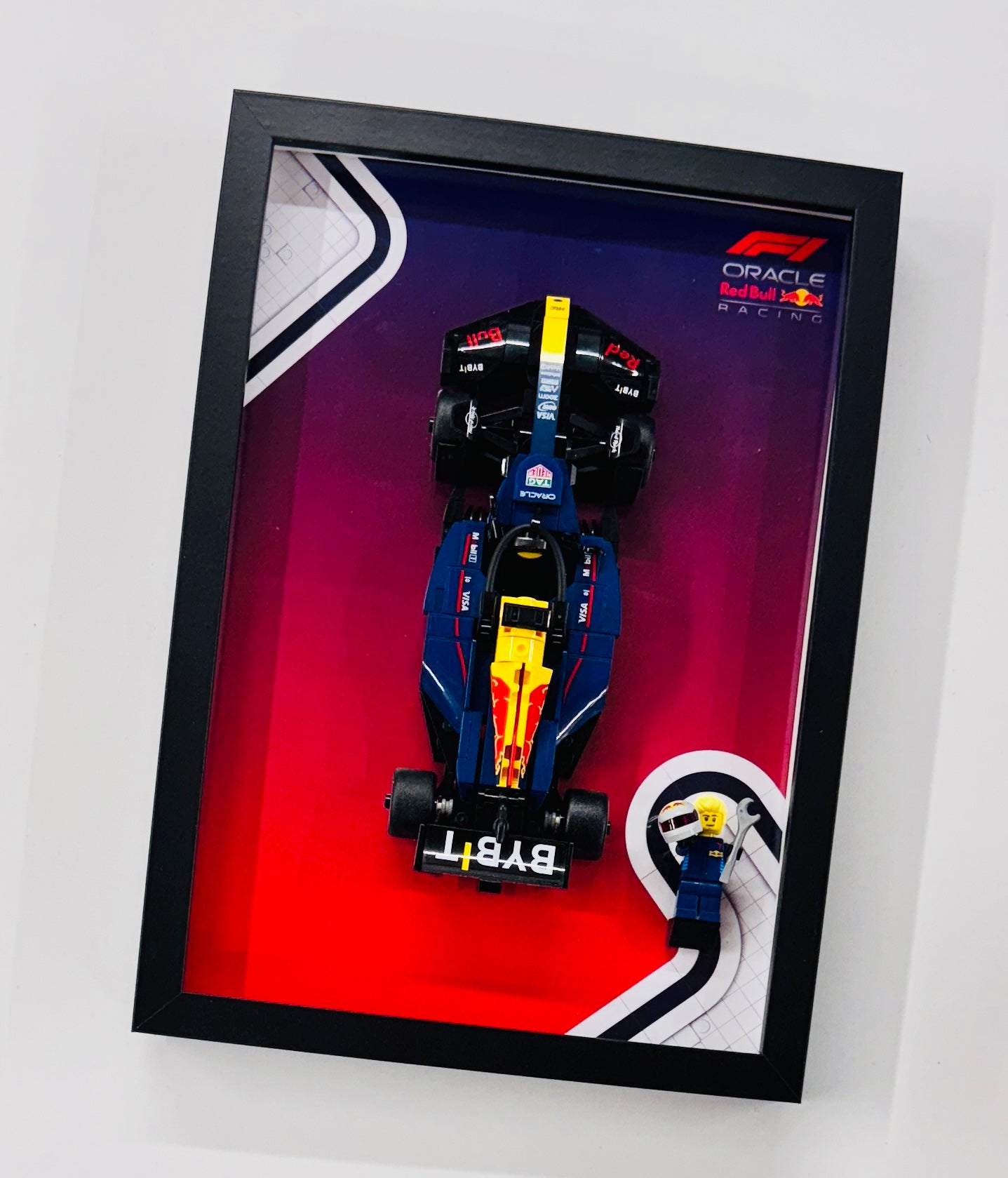 Display Frame for Lego ® Speed Champions Red Bull RB20 Formula one 1 77243