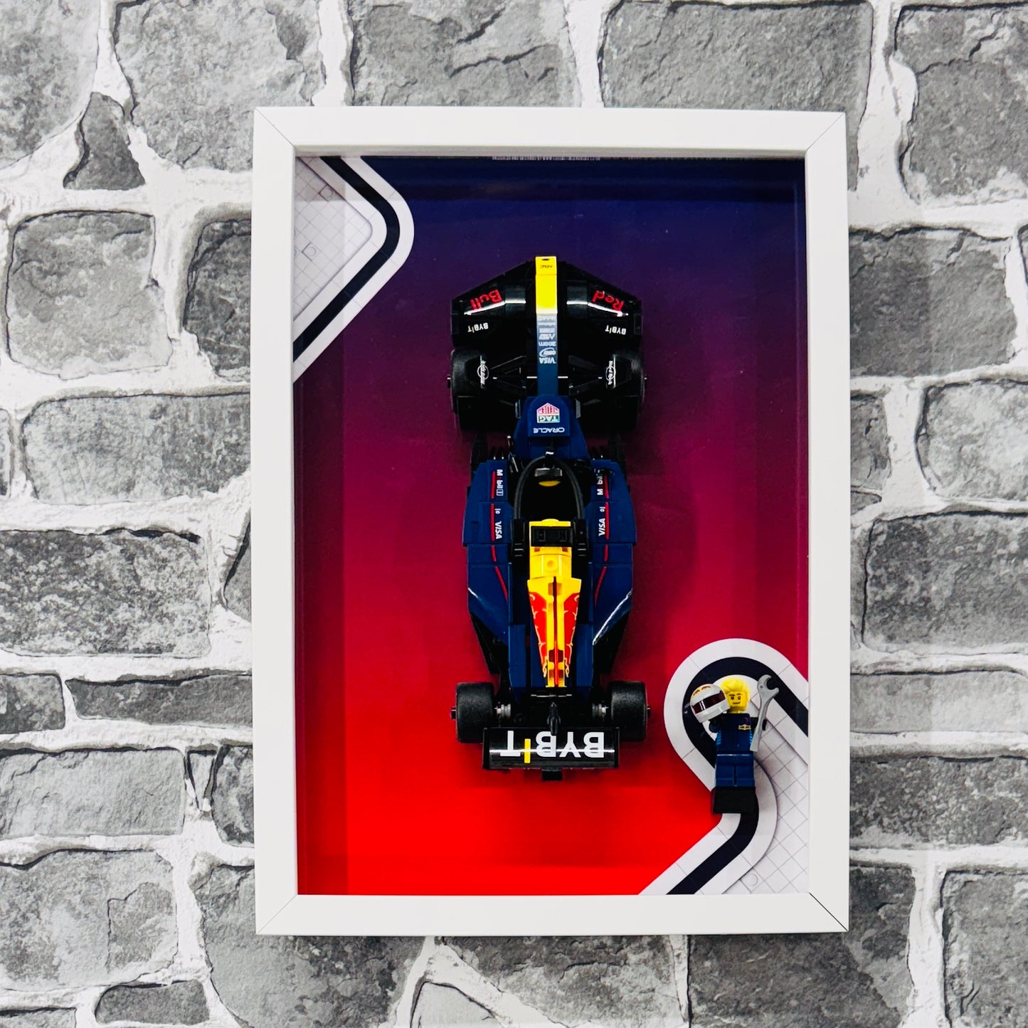 Display Frame for Lego ® Speed Champions Red Bull RB20 Formula one 1 Wall mount