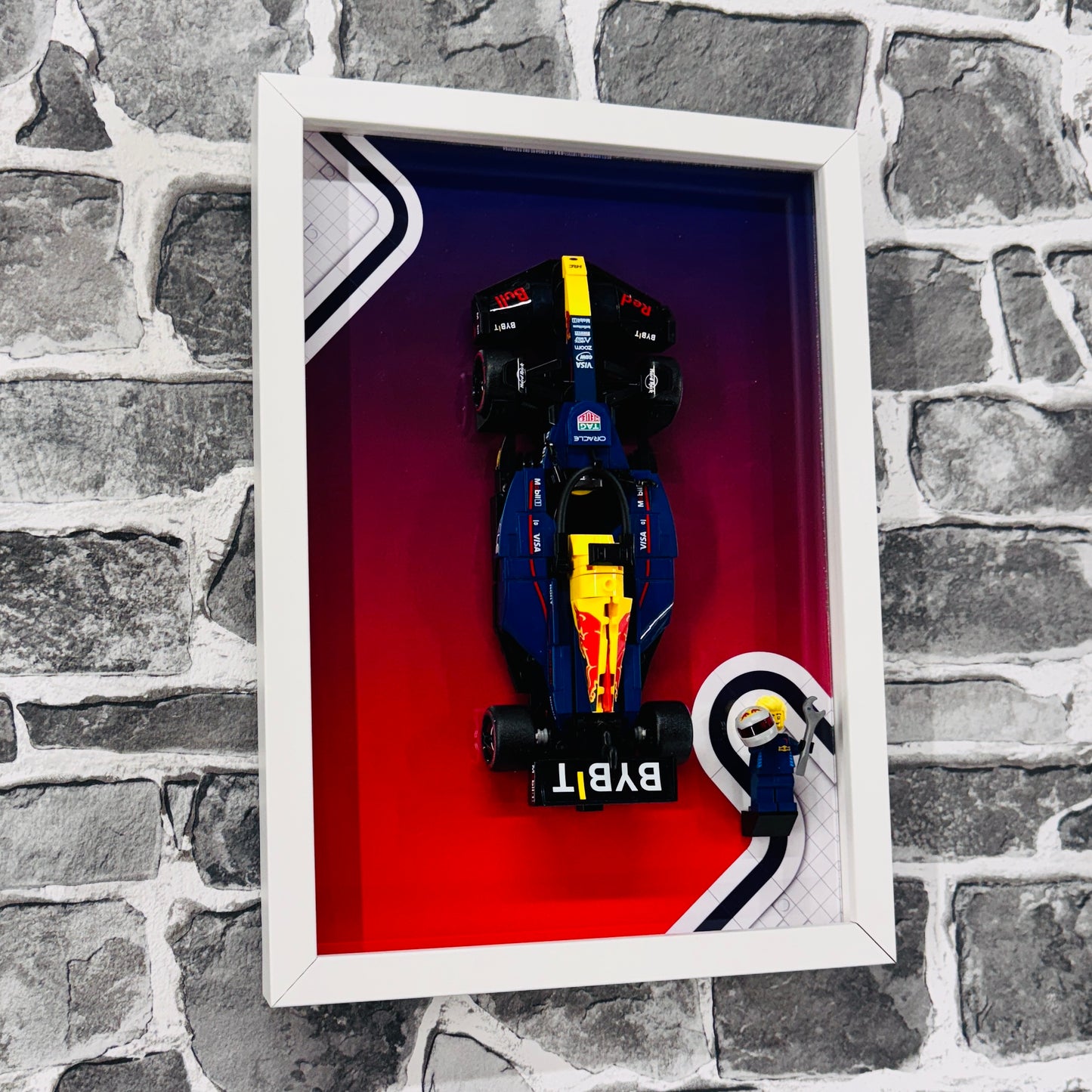 Display Frame for Lego ® Speed Champions Red Bull RB20 Formula one 1 Wall mount