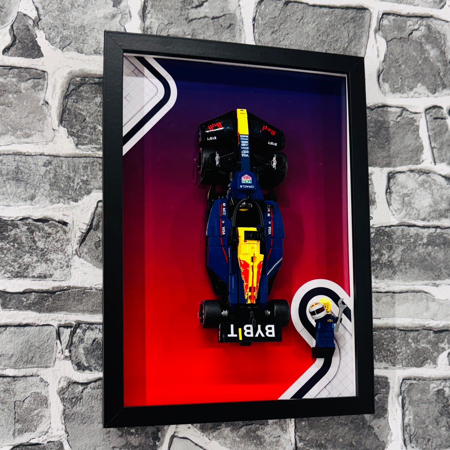Display Frame for Lego ® Speed Champions Red Bull RB20 Formula one 1 Wall mount