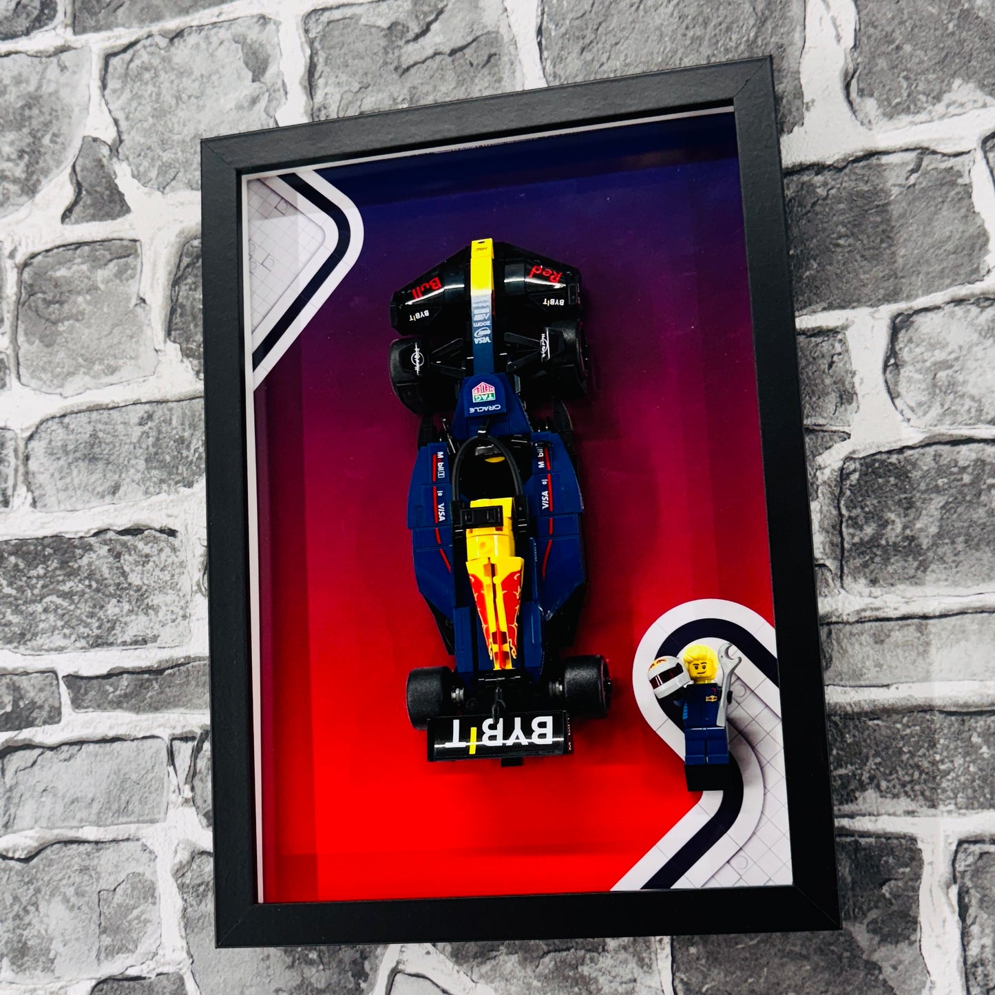 Display Frame for Lego ® Speed Champions Red Bull RB20 Formula one 1 Wall mount