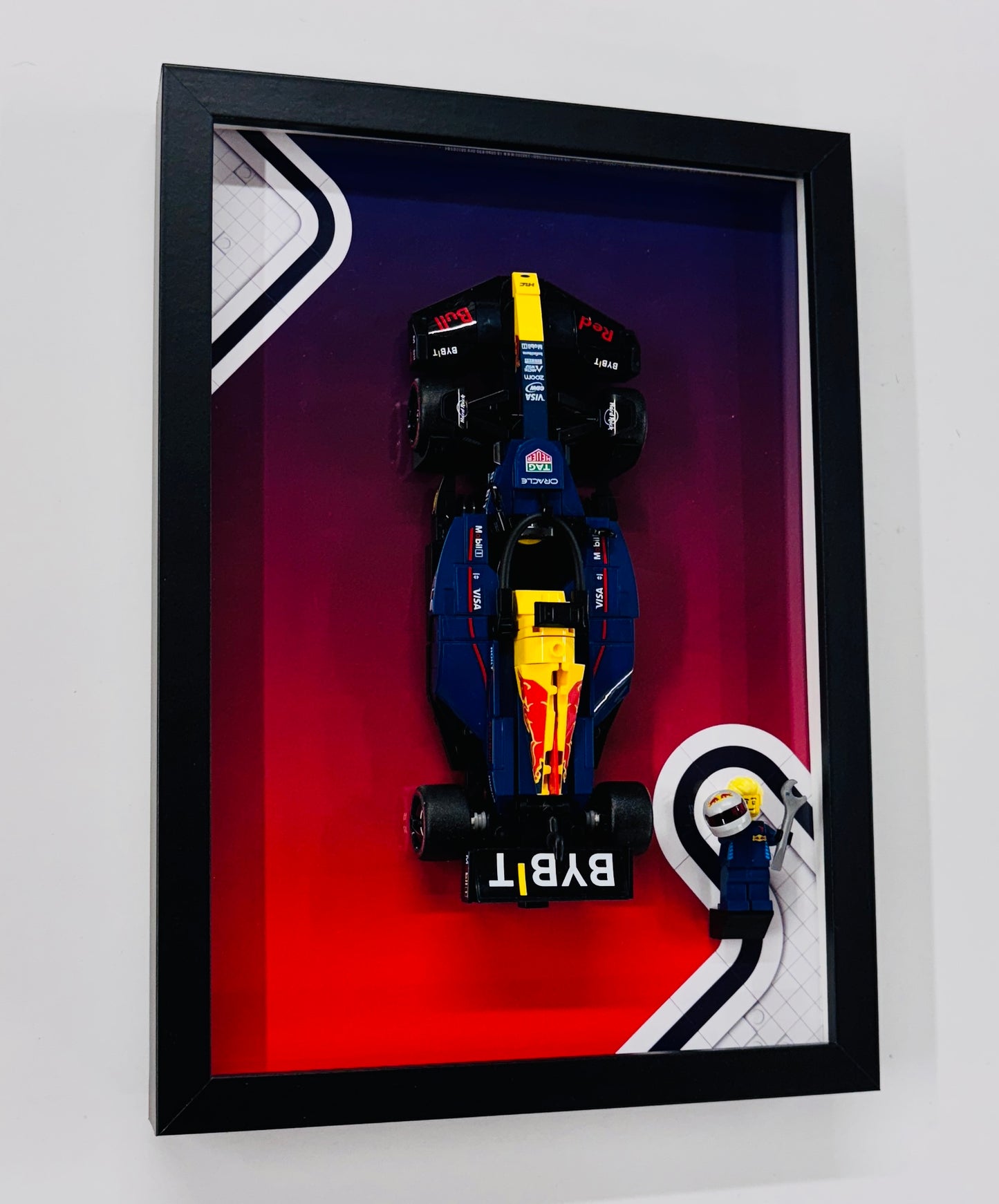 Display Frame for Lego ® Speed Champions Red Bull RB20 Formula one 1 Wall mount