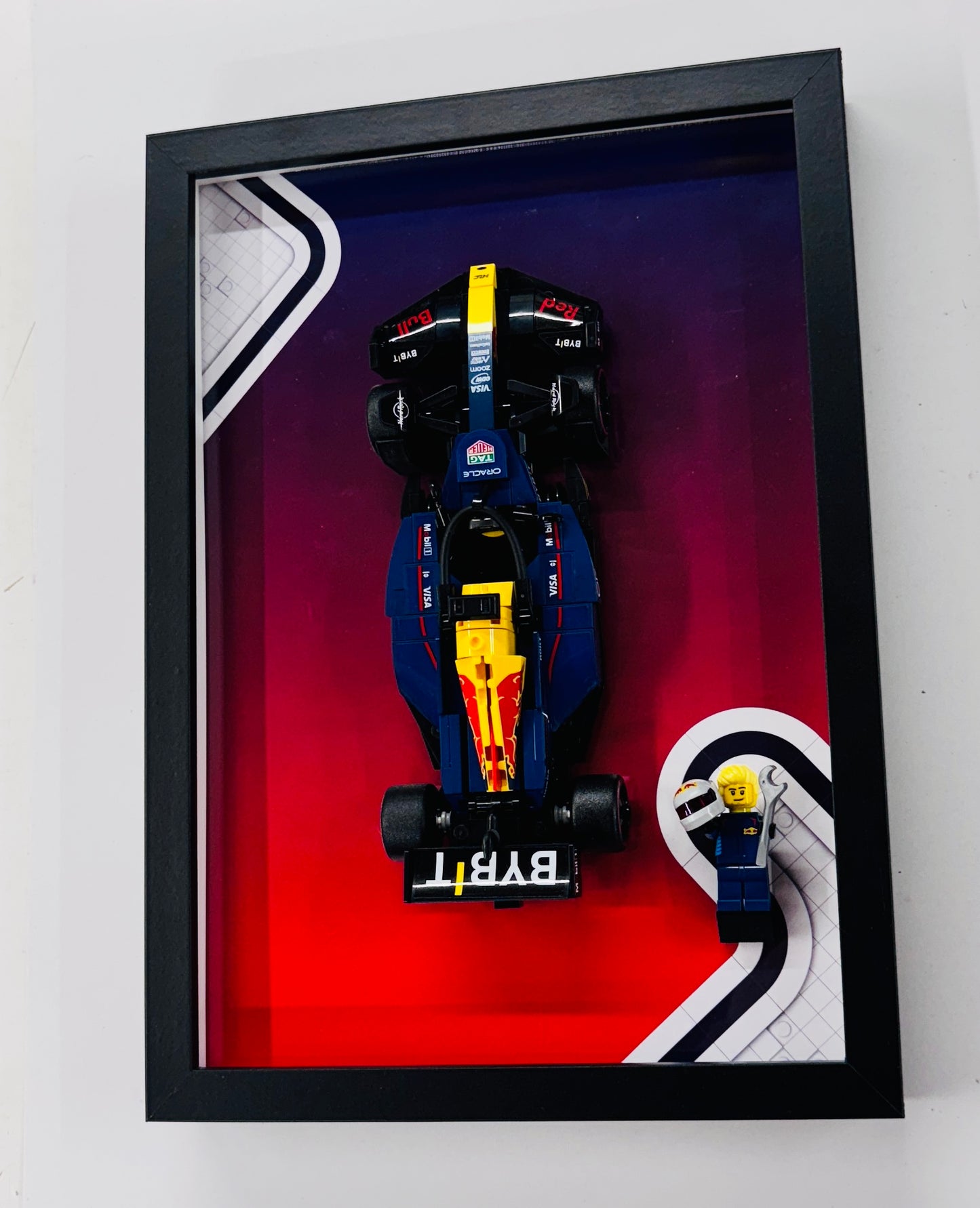 Display Frame for Lego ® Speed Champions Red Bull RB20 Formula one 1 Wall mount
